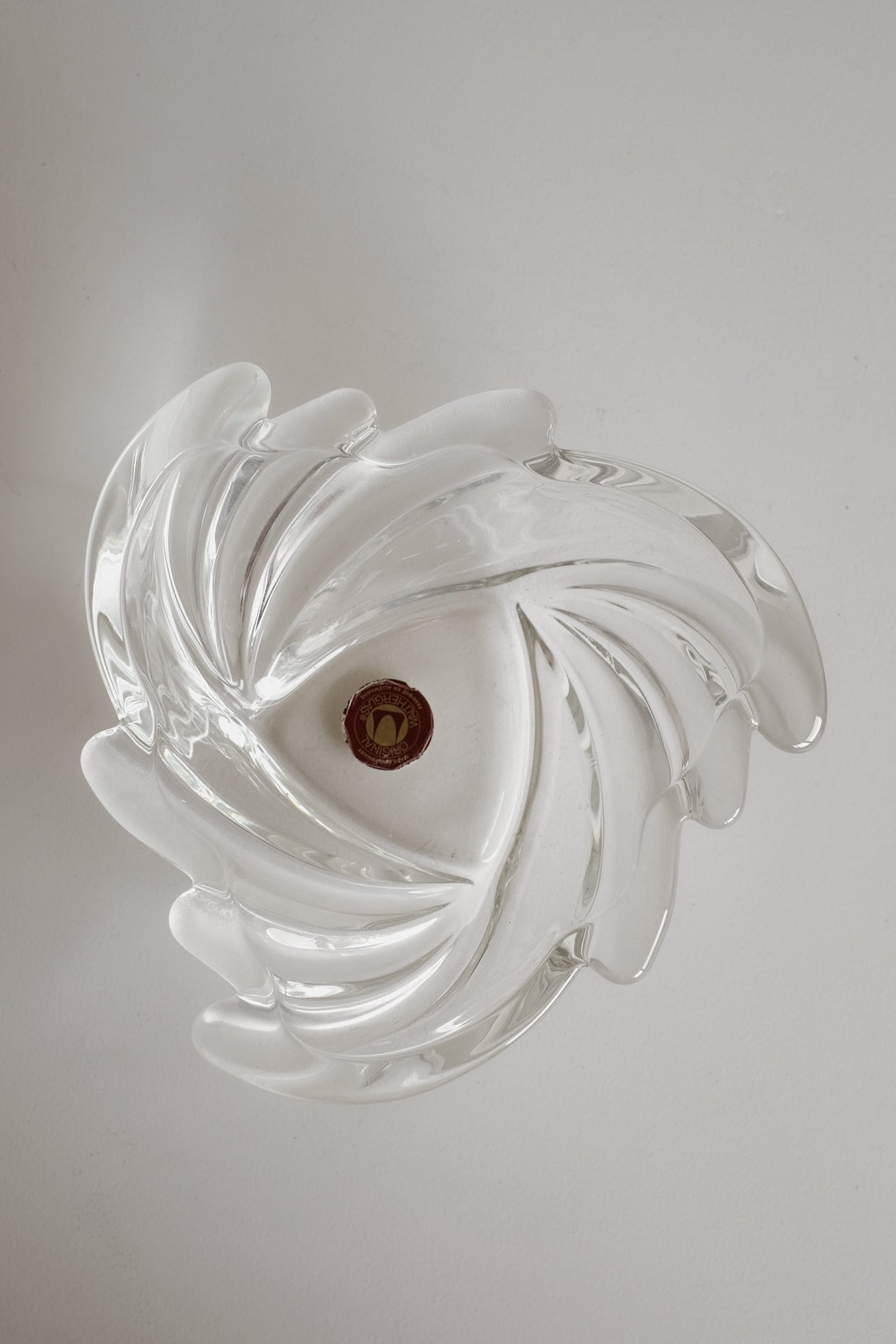 Vintage Glass Bowl by Walther Glas — lifestyle setting