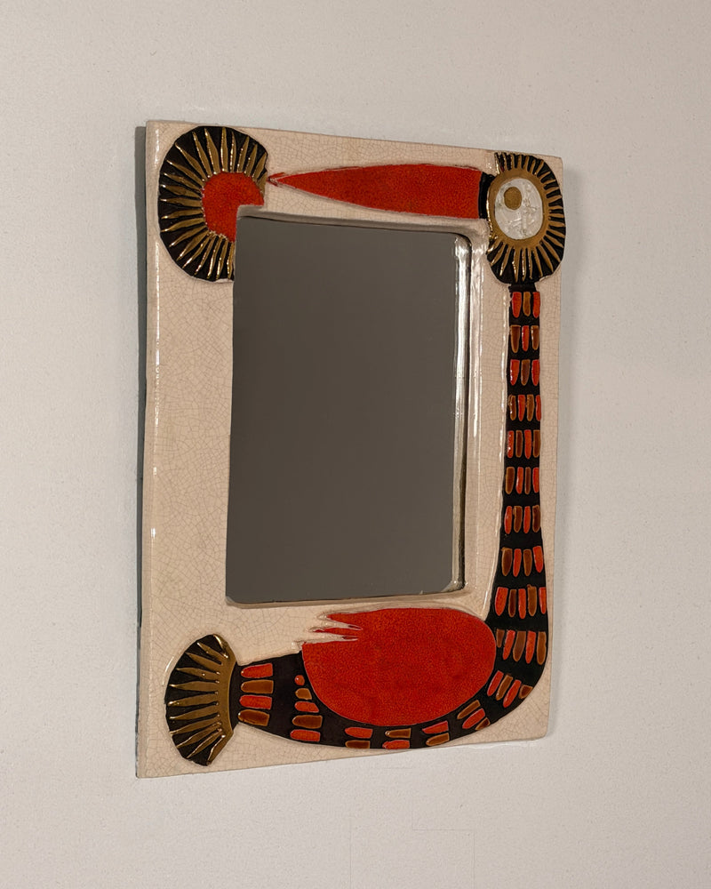 Very rare « Pélican » mirror by Mithé Espelt by Figuresdesign | The Oblist
