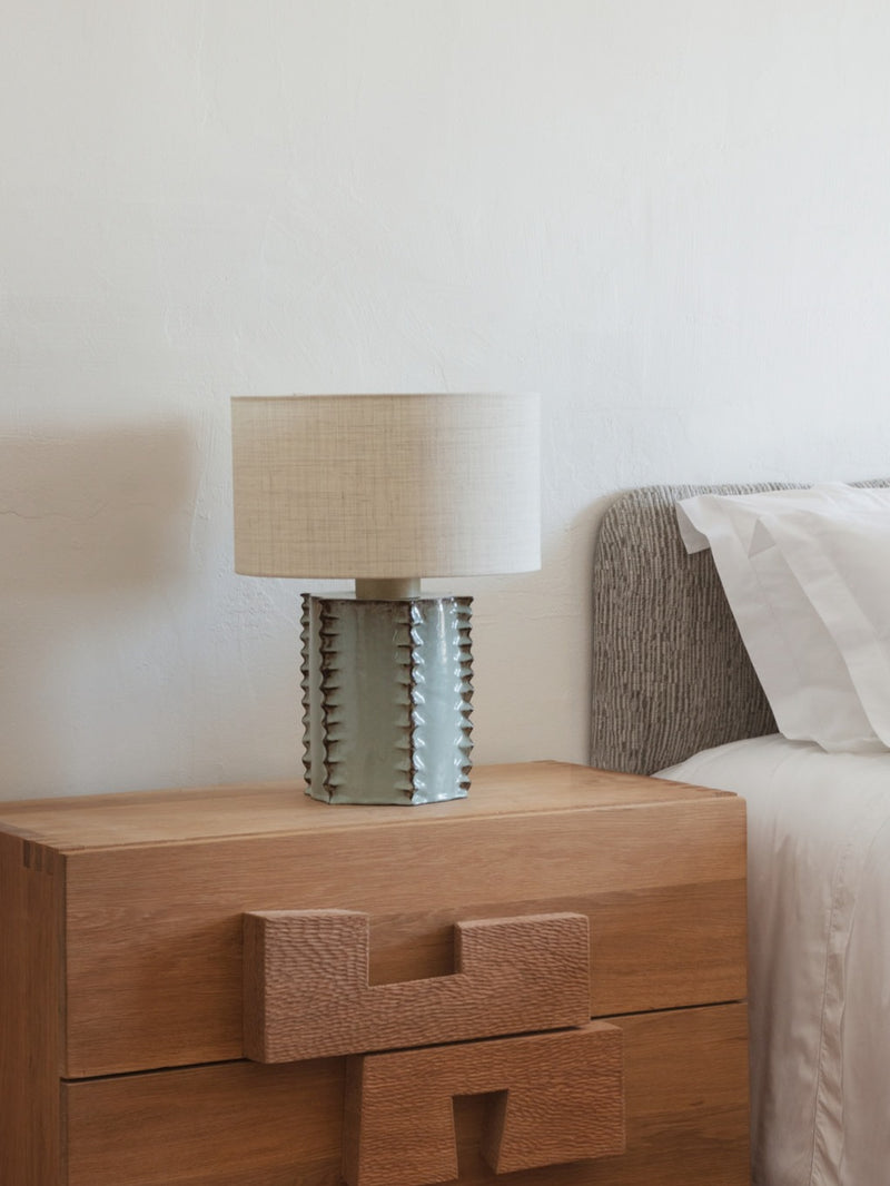 Totem Table Light by Project 213A | The Oblist — ceramic base, neutral shade