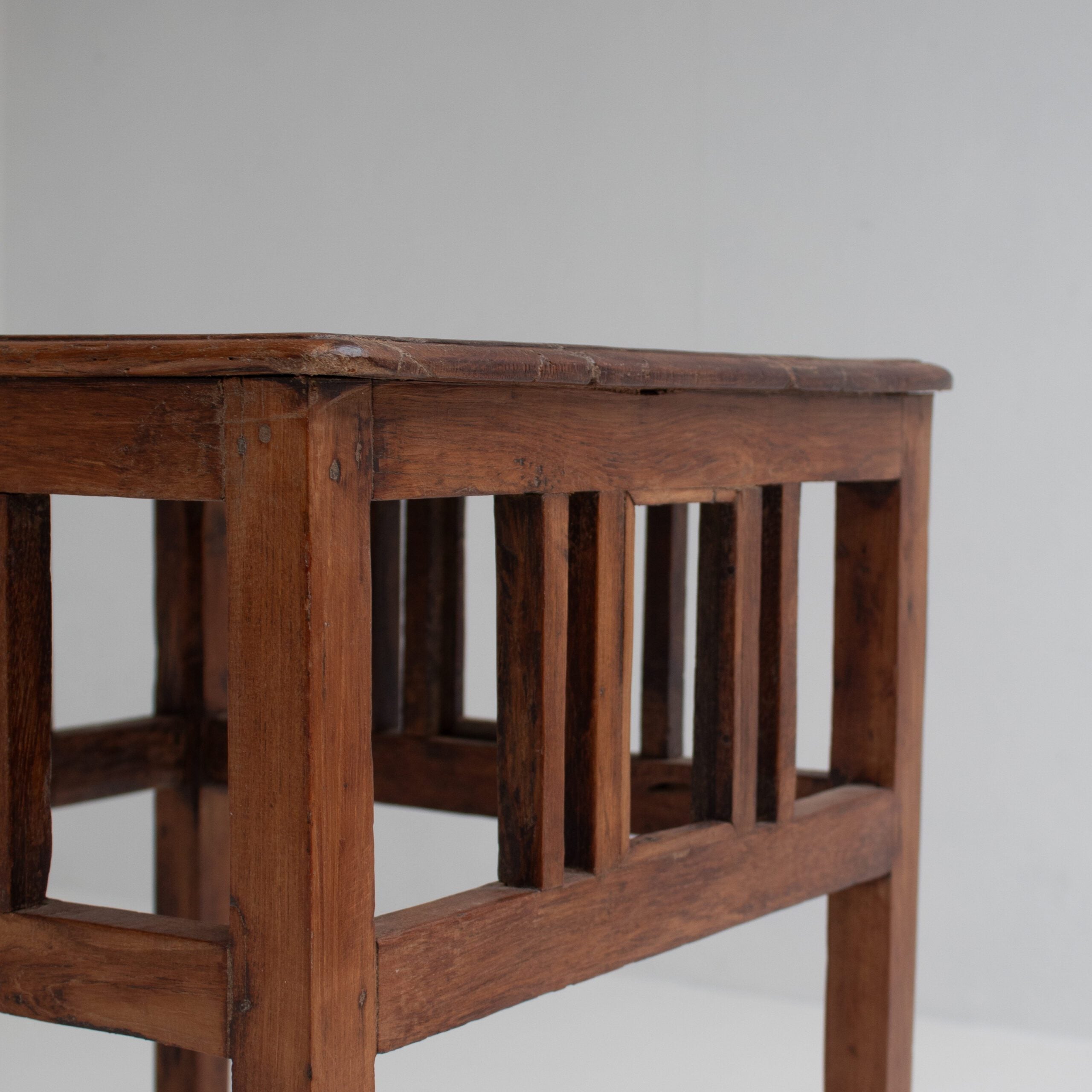 Solid Wood Side Table — close-up