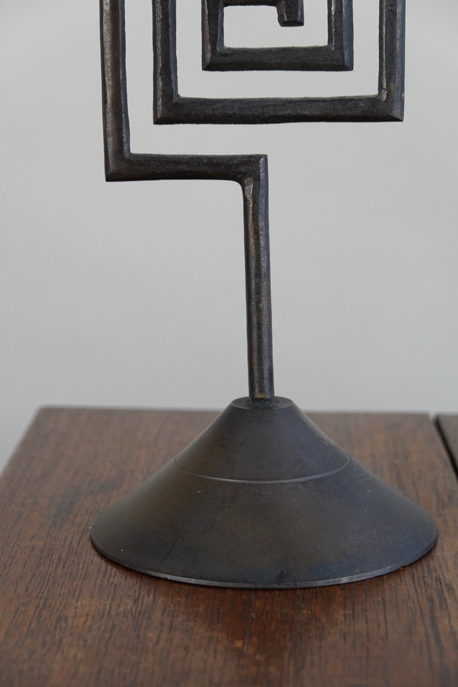 Pair of Geometric Candleholders — lifestyle setting