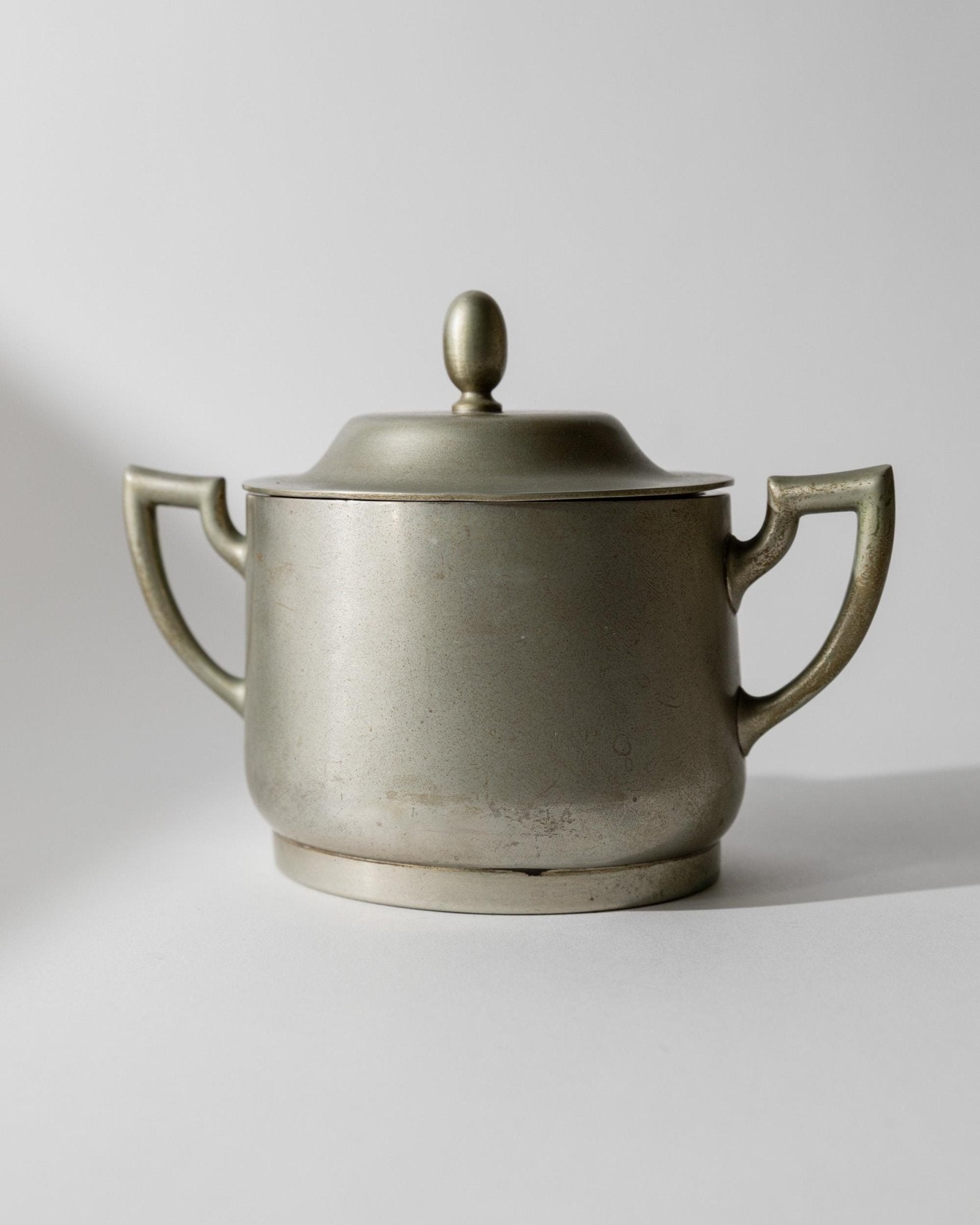 Vintage 1950s Silver Plated Lidded Box, Elegant Two Handle Design with Classic Form, Table Accent, Timeless Serving Piece, Noble Gift Idea — lifestyle setting