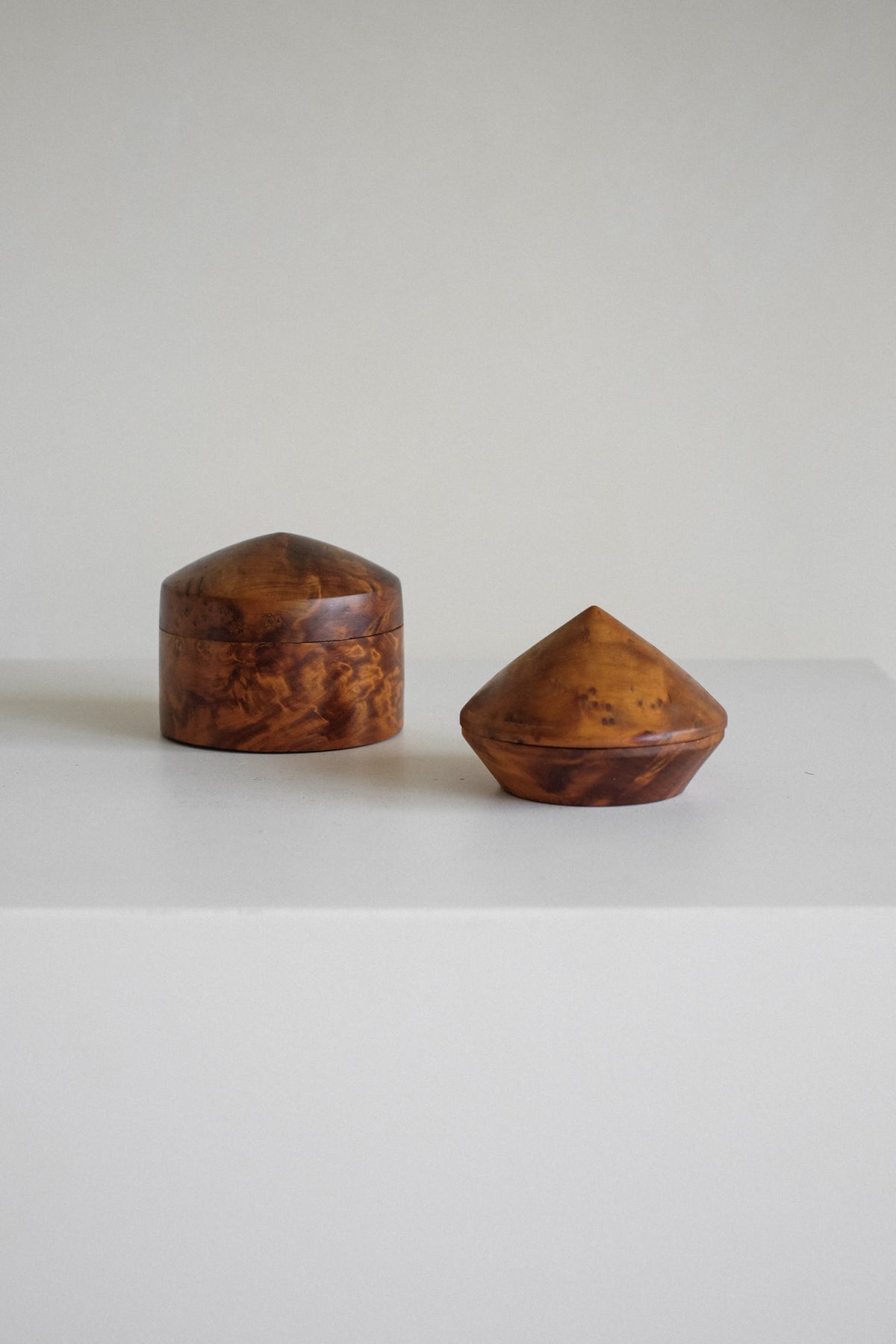 Vintage Burl Wood Jewelry Box Set by septembre studios | The Oblist