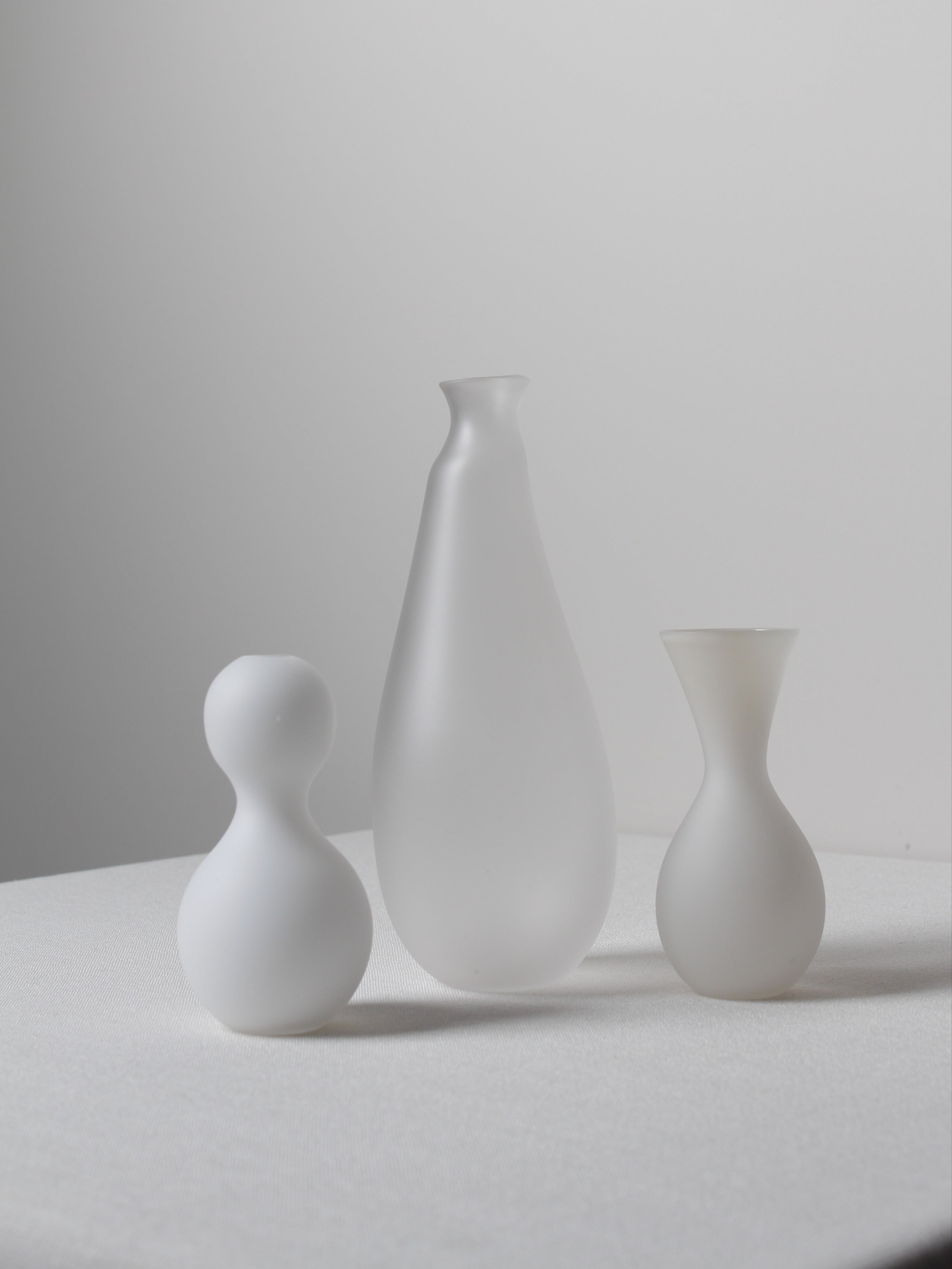 Large Vase in Ghost — side angle