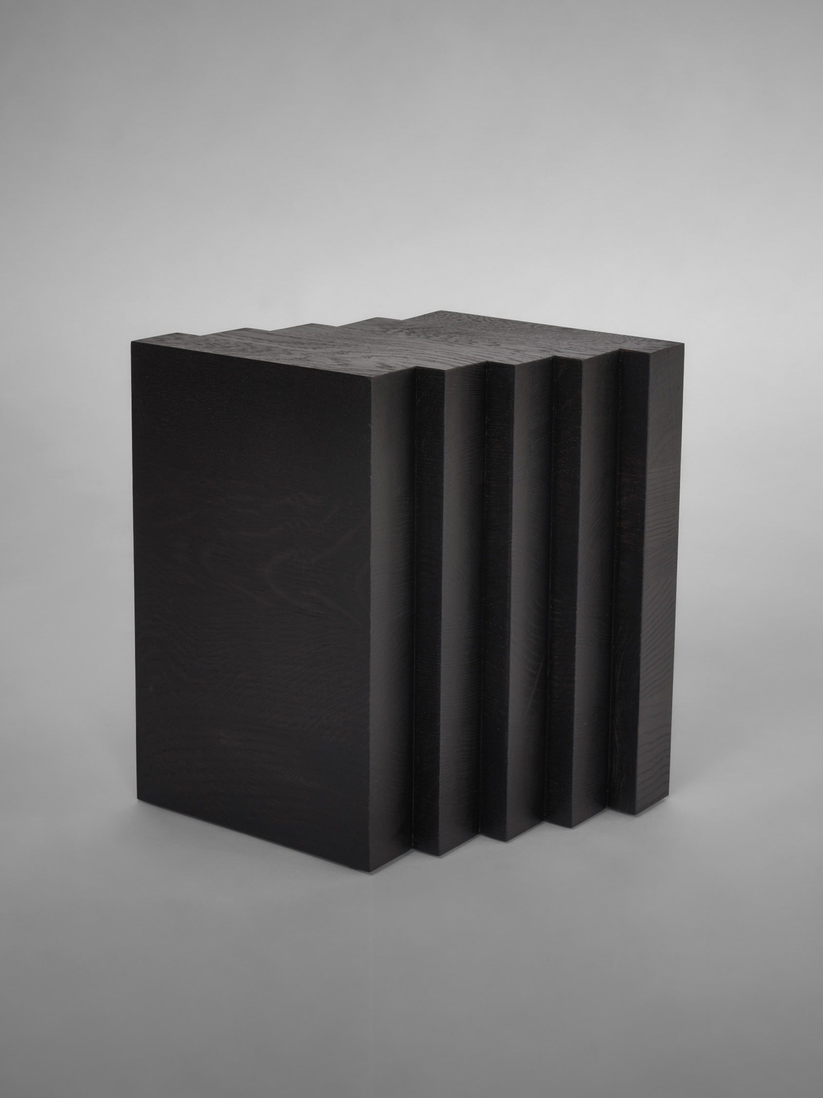 Scalae Side Table by Mokko | The Oblist — black wood, modern design