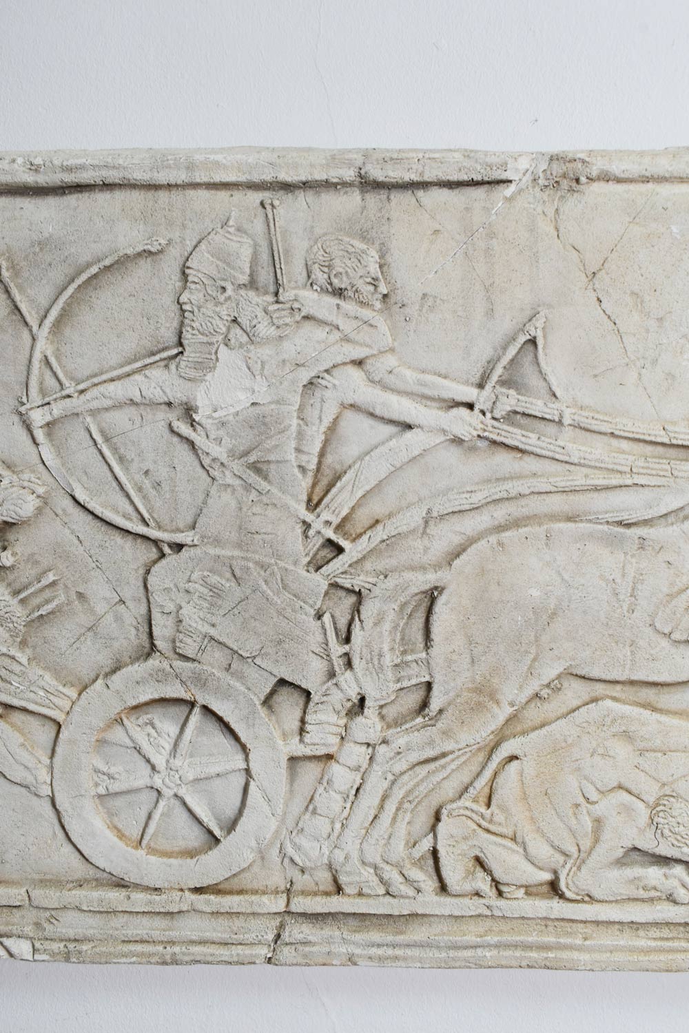 Antiquity Cast Wall Plaster Low Relief, 1960s — close-up