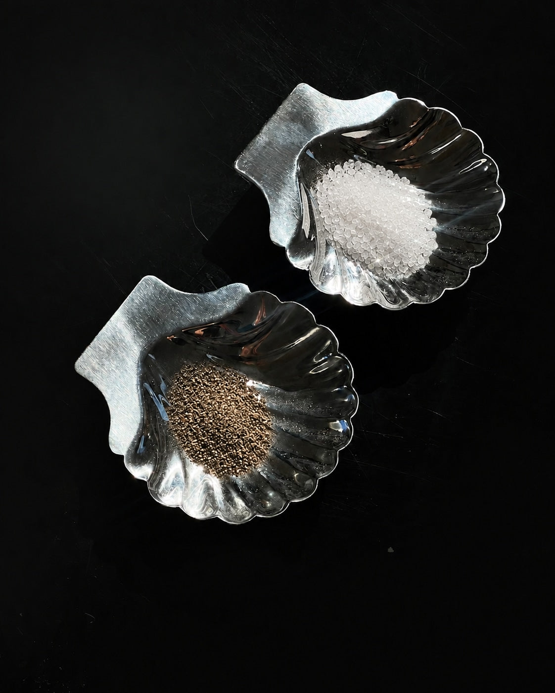 Shell Dish Pair — lifestyle setting