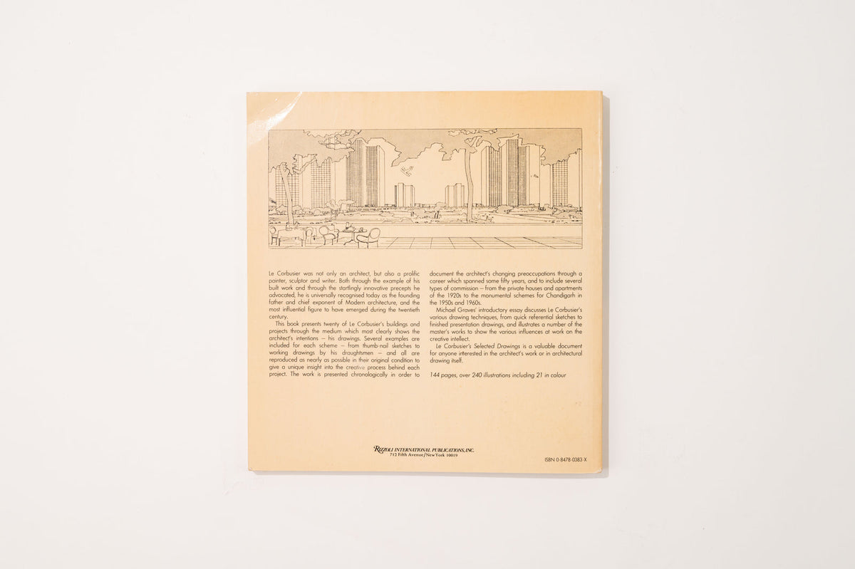 Le Corbusier Selected Drawings, Introduction by Michael Graves, 1981 Architecture Book — detail view