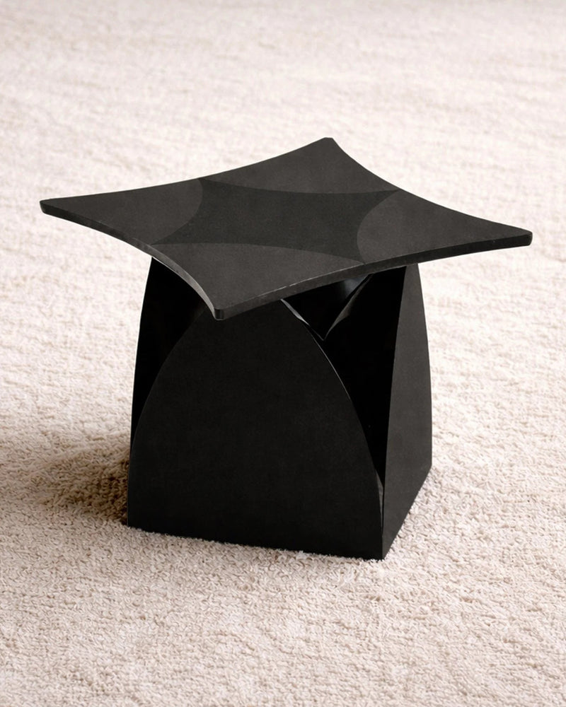 ARCH Side Table - Obsidian by hm-LI Studio | The Oblist — handcrafted black design