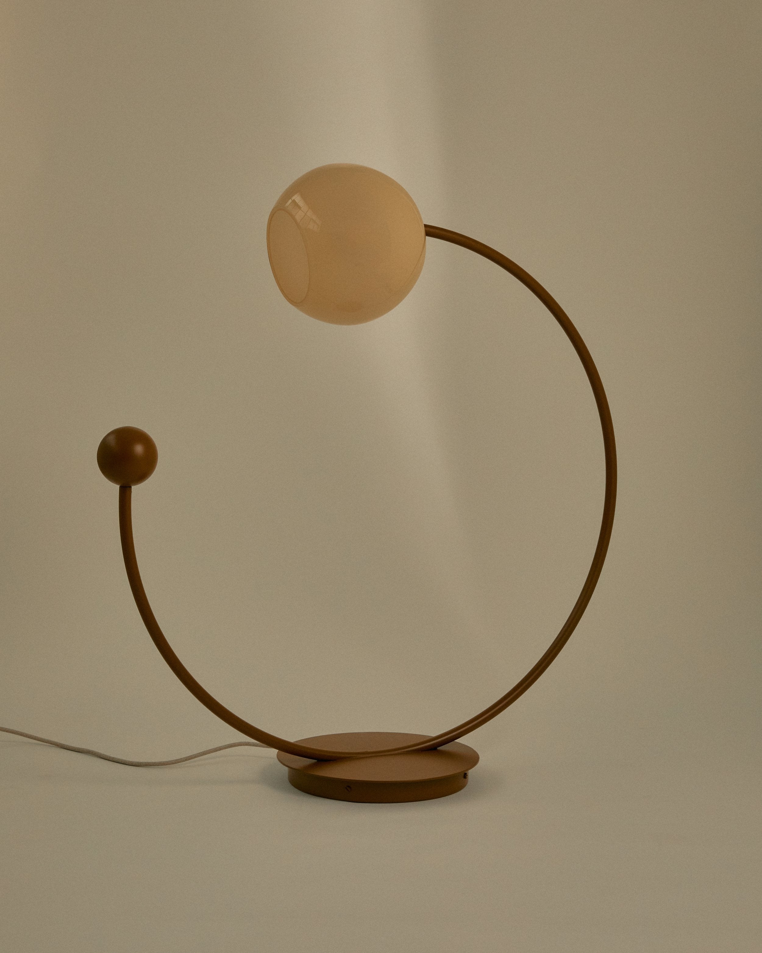 Oro Table Lamp w/ Handblown Glass by Nicole Lawrence Studio | The Oblist — modern design, glass and metal