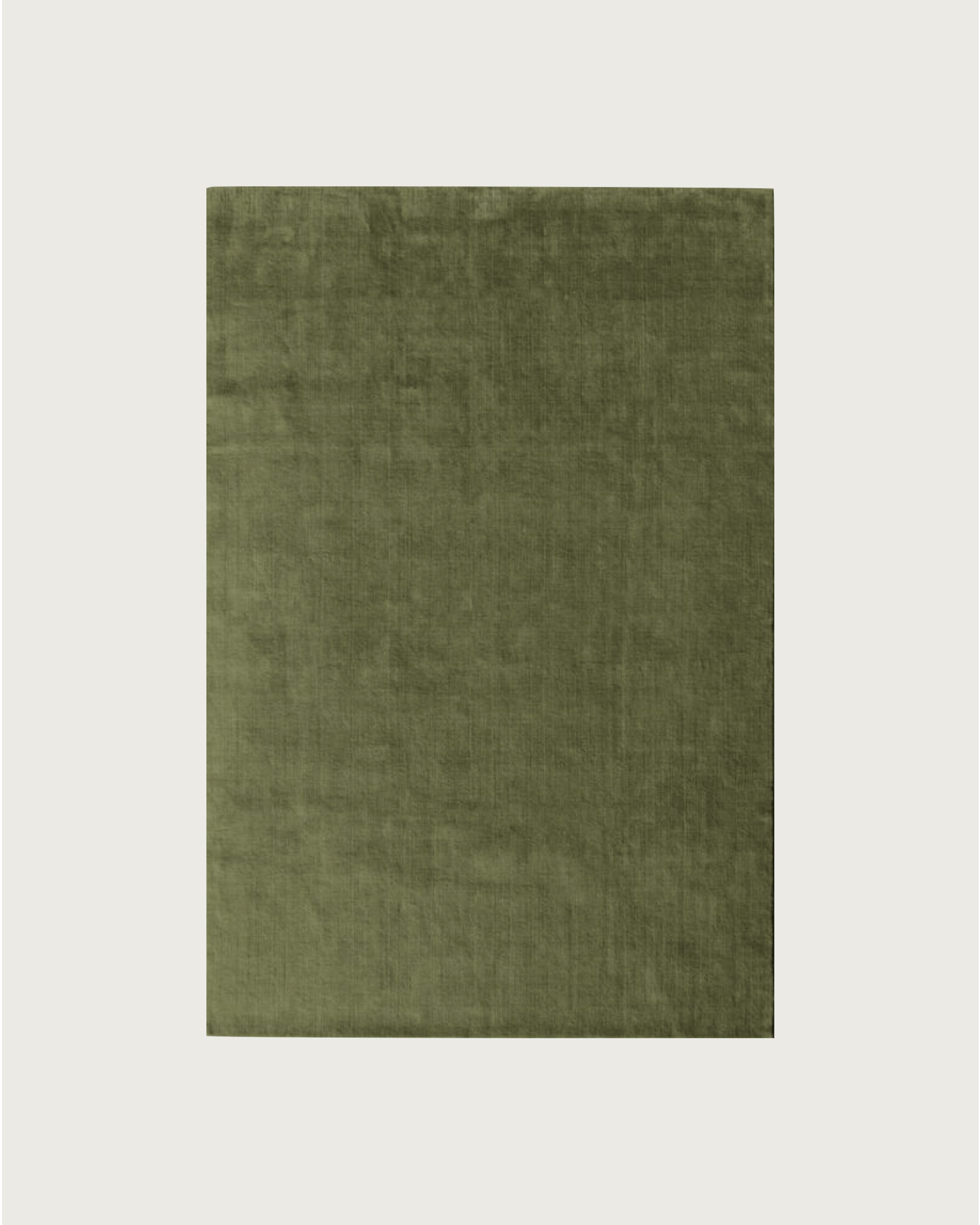 Rug 100% Wool New Zealand - Mousse — close-up of soft green fabric texture