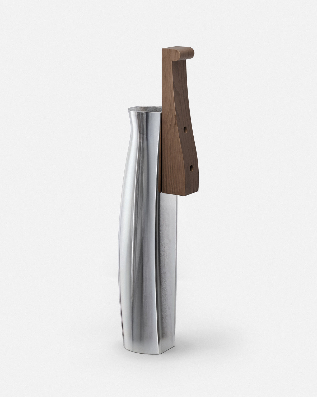 Bron-Ir-Or, Eric Jourdan, 1991 - Vase in Cast Aluminium. — close-up