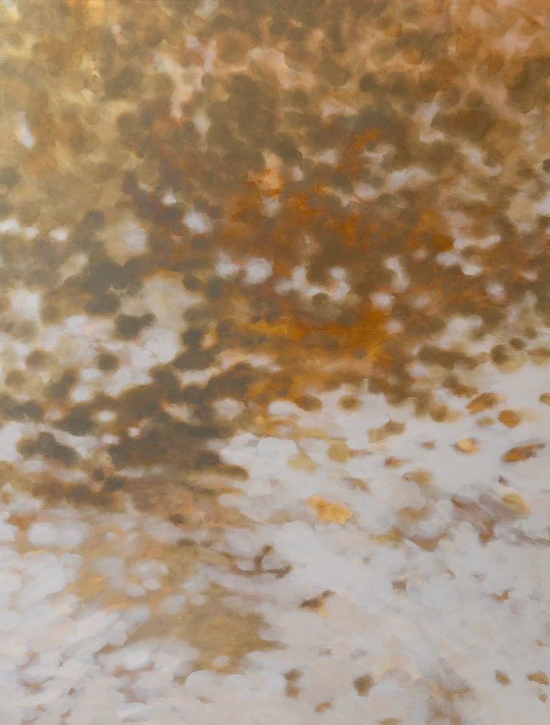 Björksav by Ellen Jakobsson — close-up of textured brown and white paint