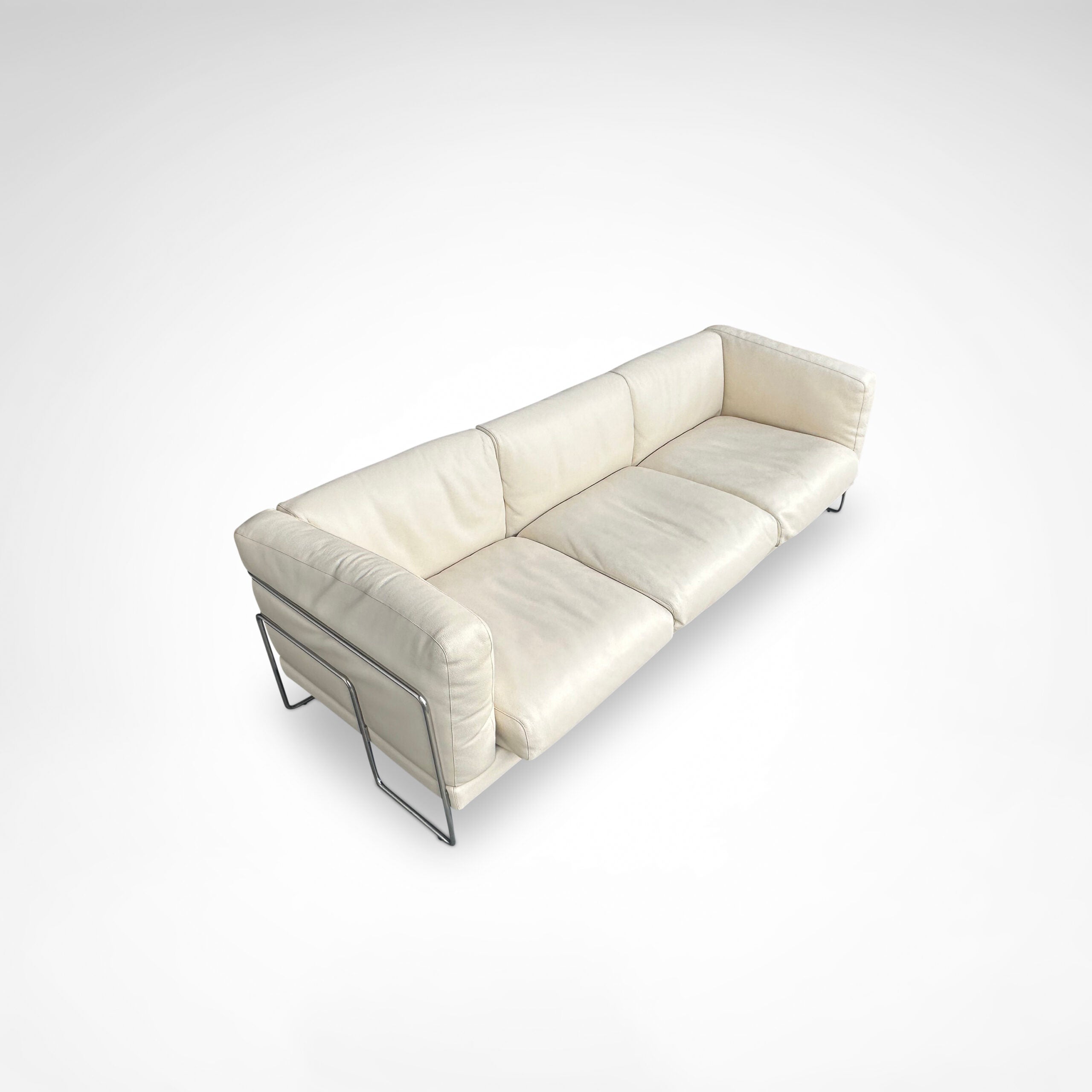 Pen Club 3-Seater Sofa by Kwok Hoi Chan for Steiner France, 1980s — alternate view
