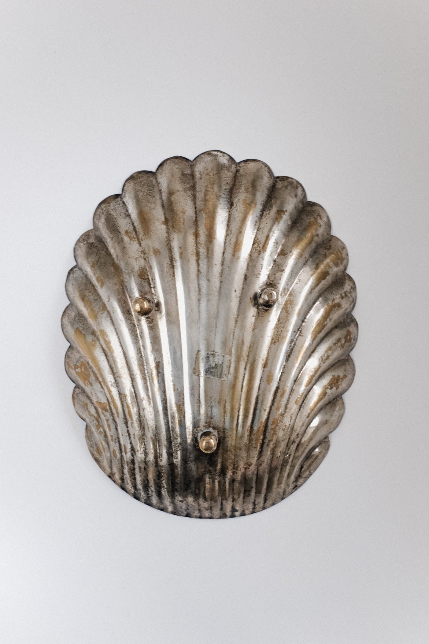 Silver-plated Bowl — top view showing scalloped design and metallic finish