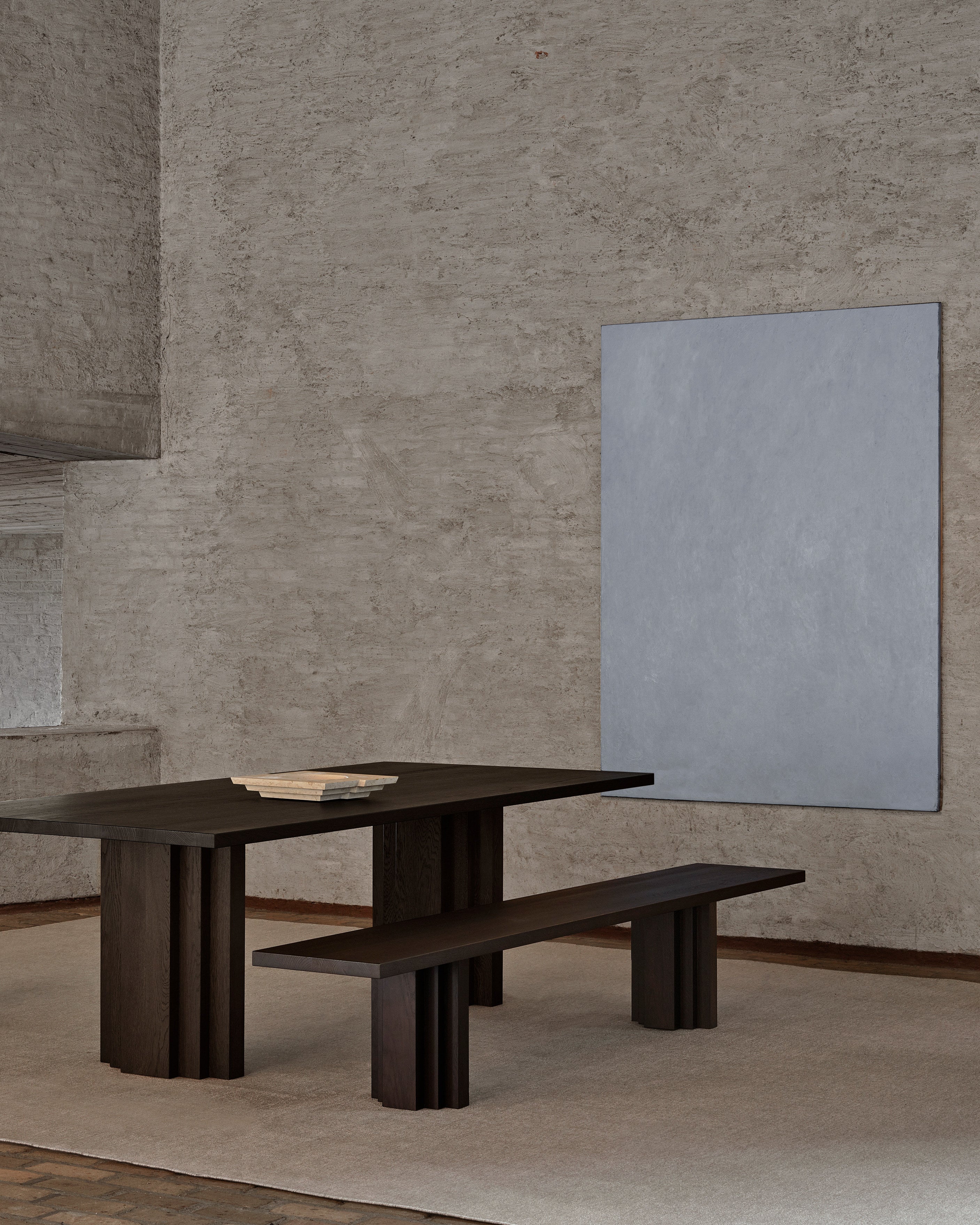 Brut Slim Bench — side angle