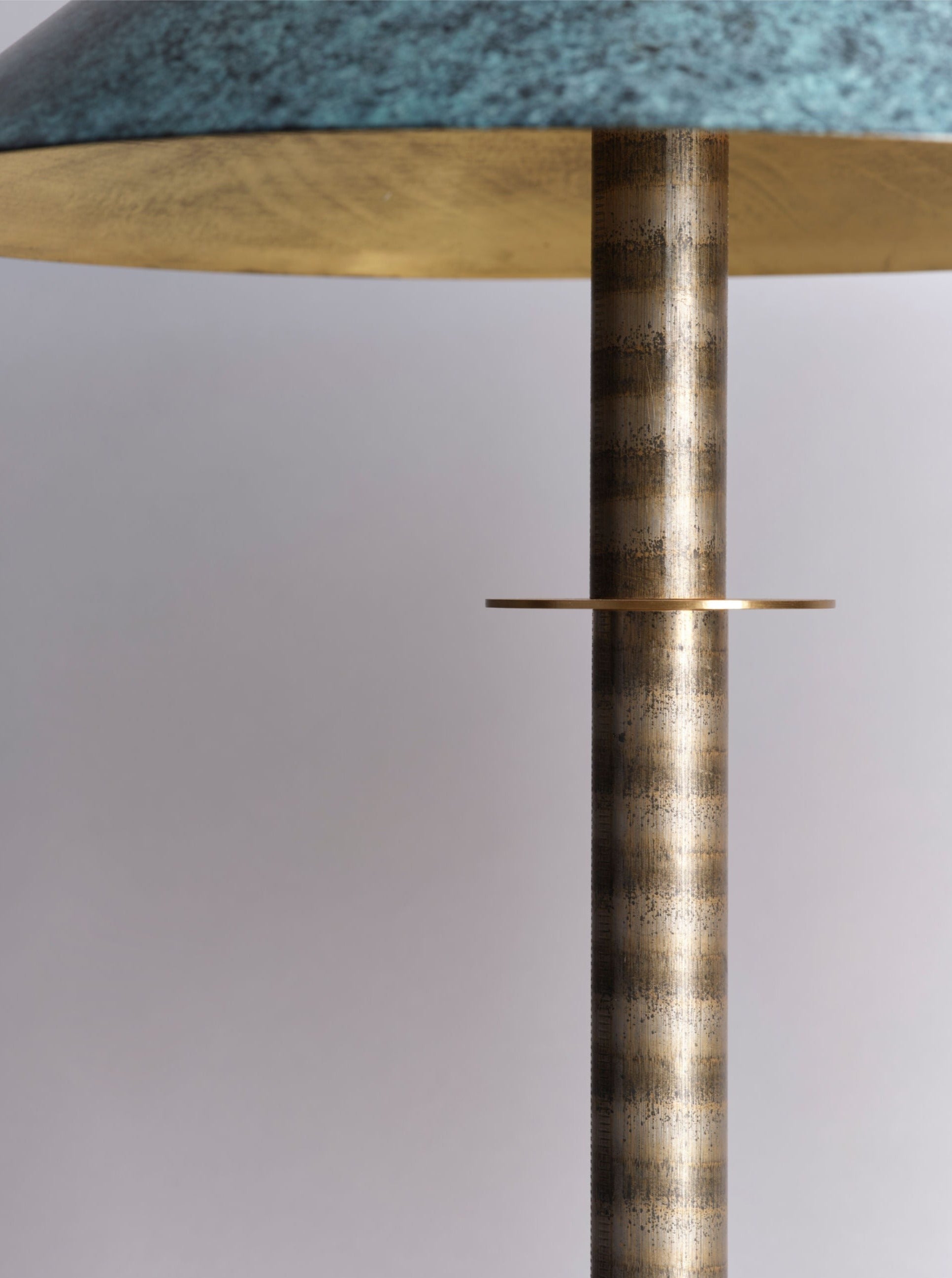 Louisa II Table Lamp — side angle showing textured metal base