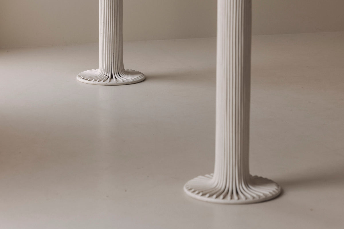Pair of Sculptural Bamboo Pedestals, Italy, 1960s — in context