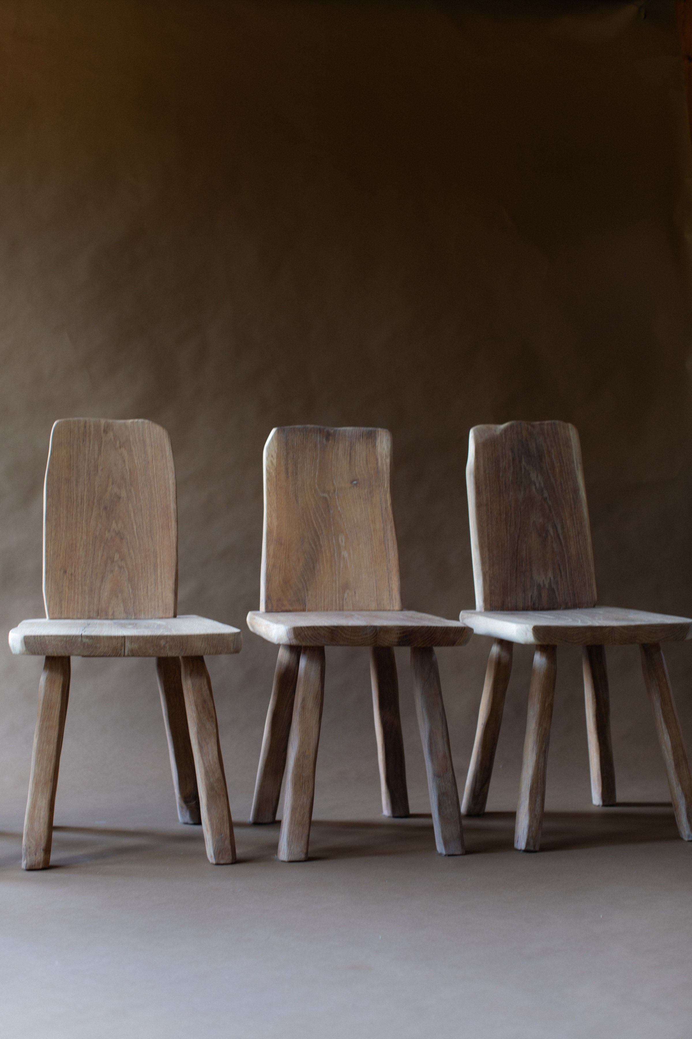Set of Four Brutalist Chairs