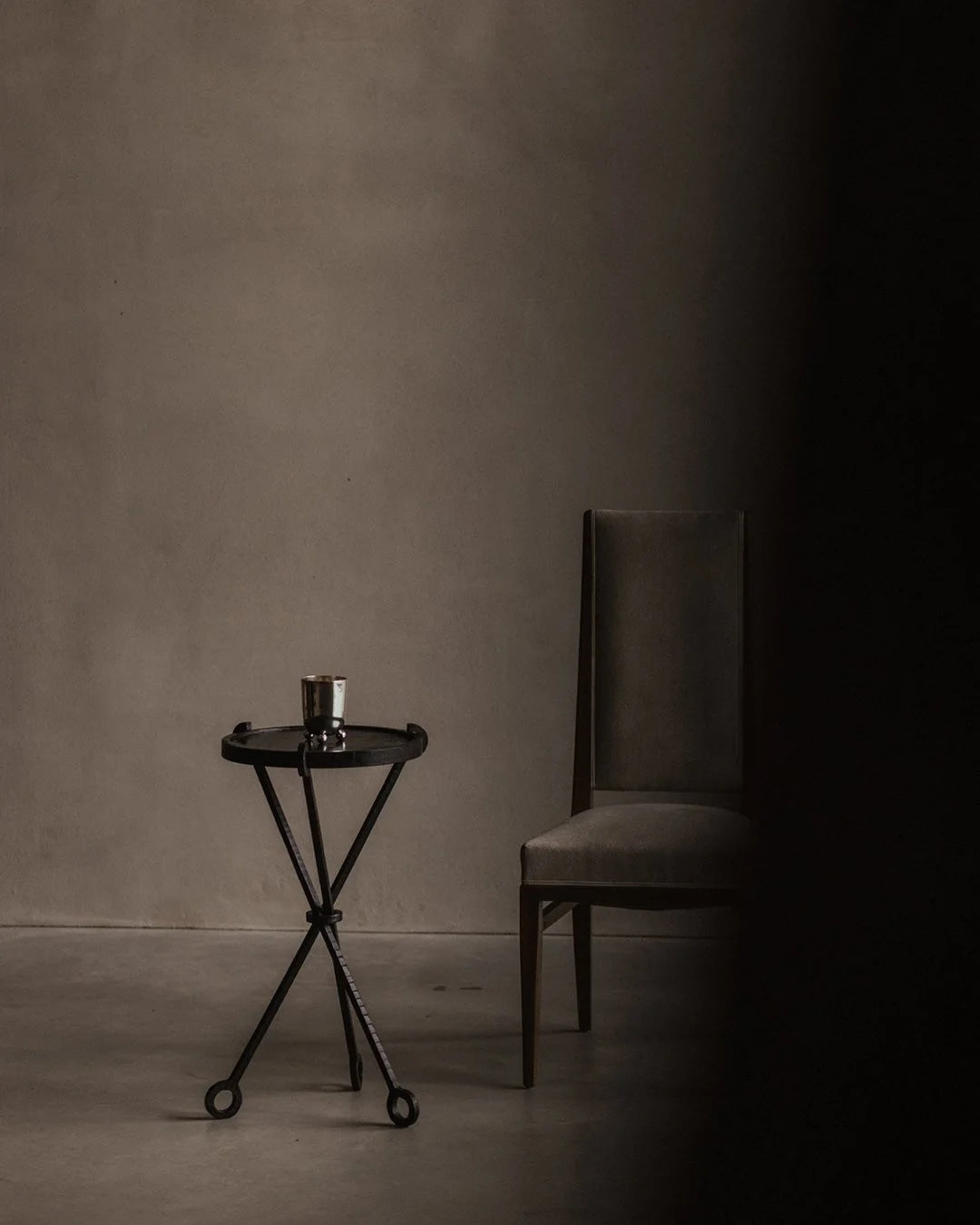 Wrought Iron Gueridon - Tripod