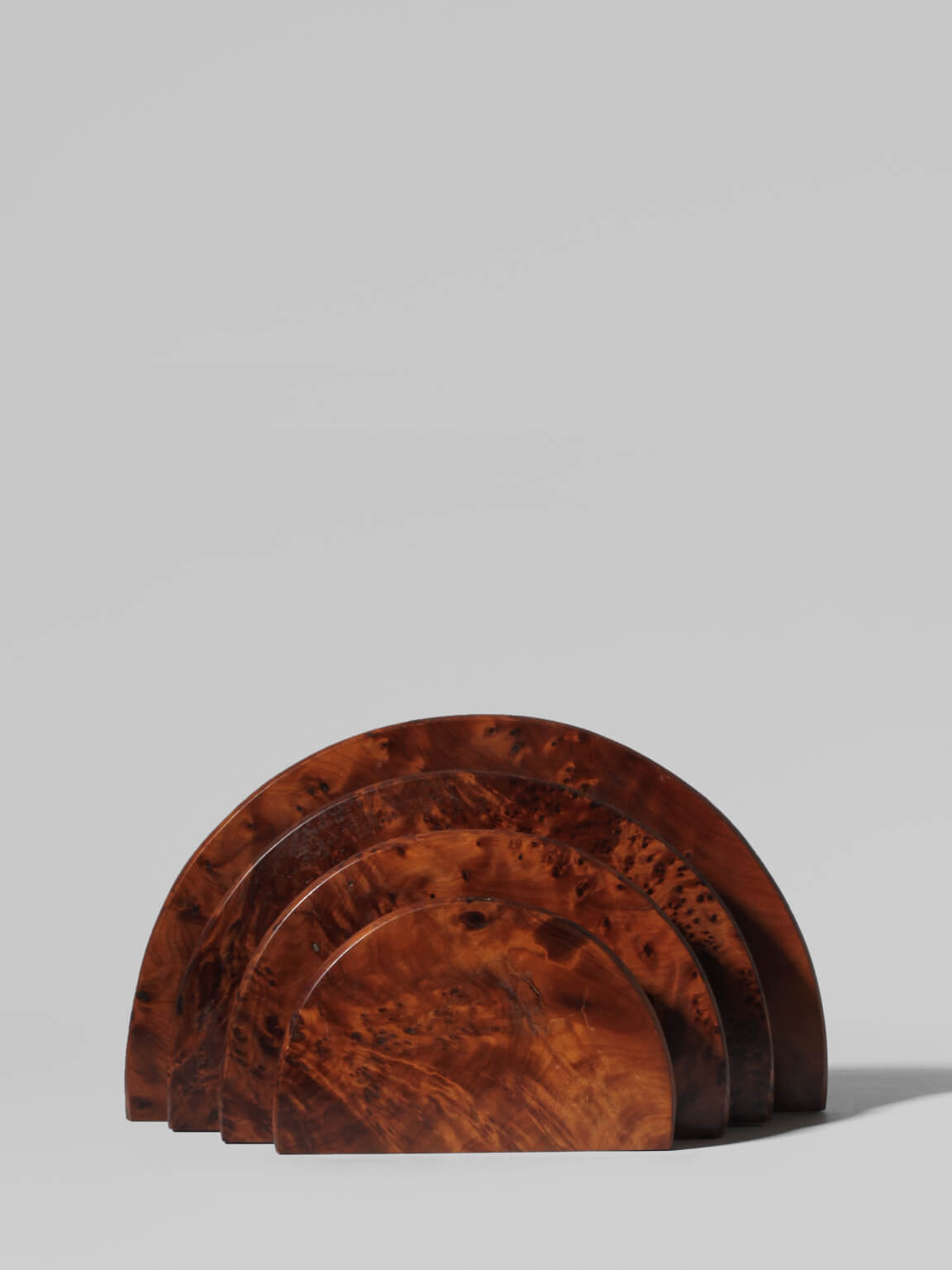 Art Deco Burl Wood Letter Holder by Vintage Stories | The Oblist