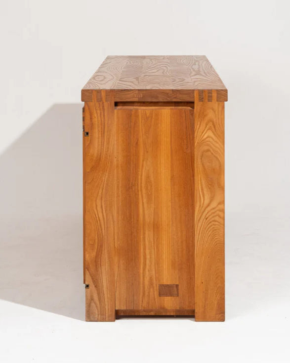 Pierre Chapo R08 Sideboard in Solid Elm Wood, France 1960s