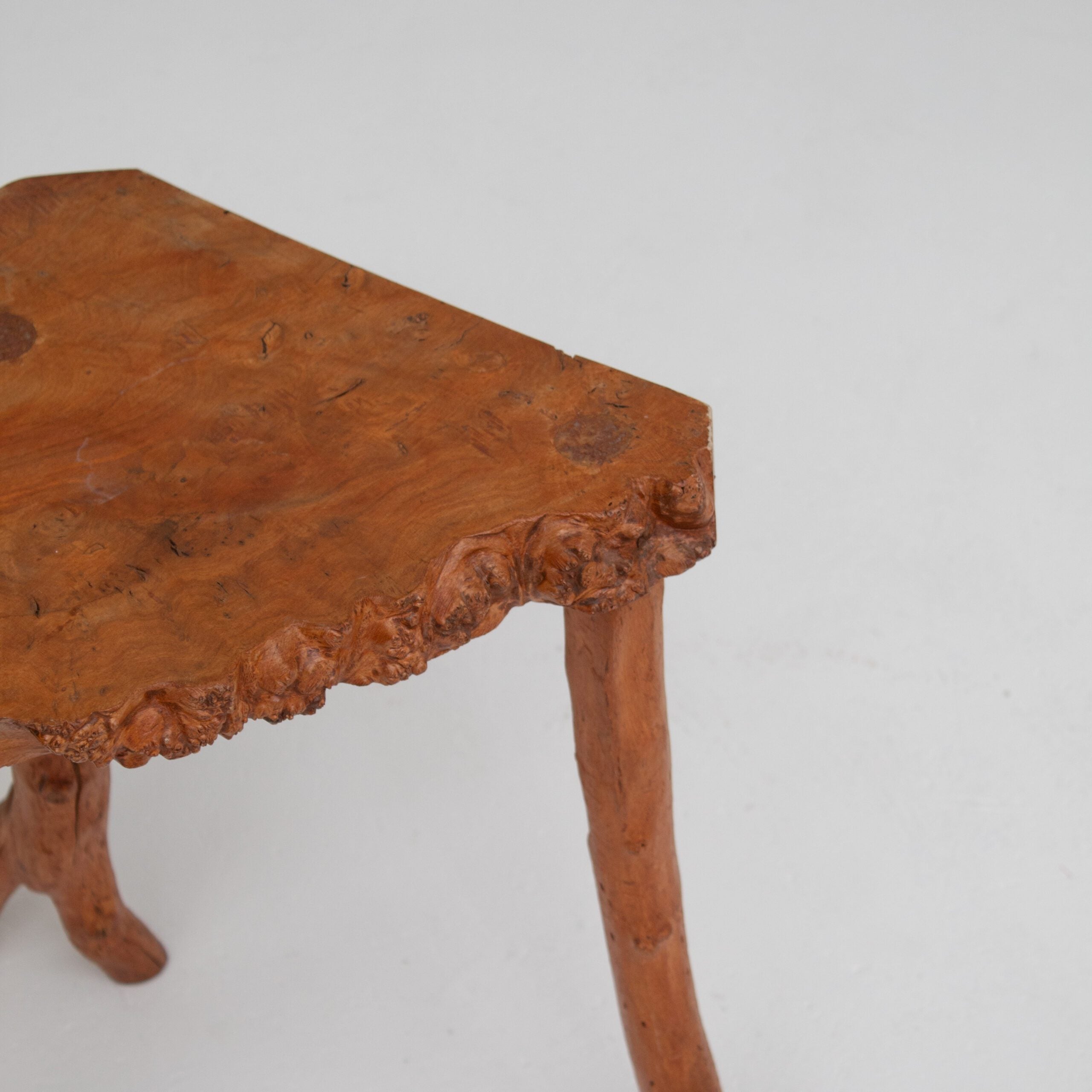 Organic Rootwood Side Tables Set — side angle