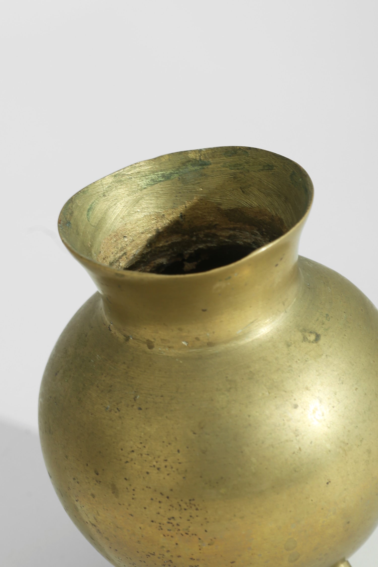 Brass Tripod Vessel — lifestyle setting