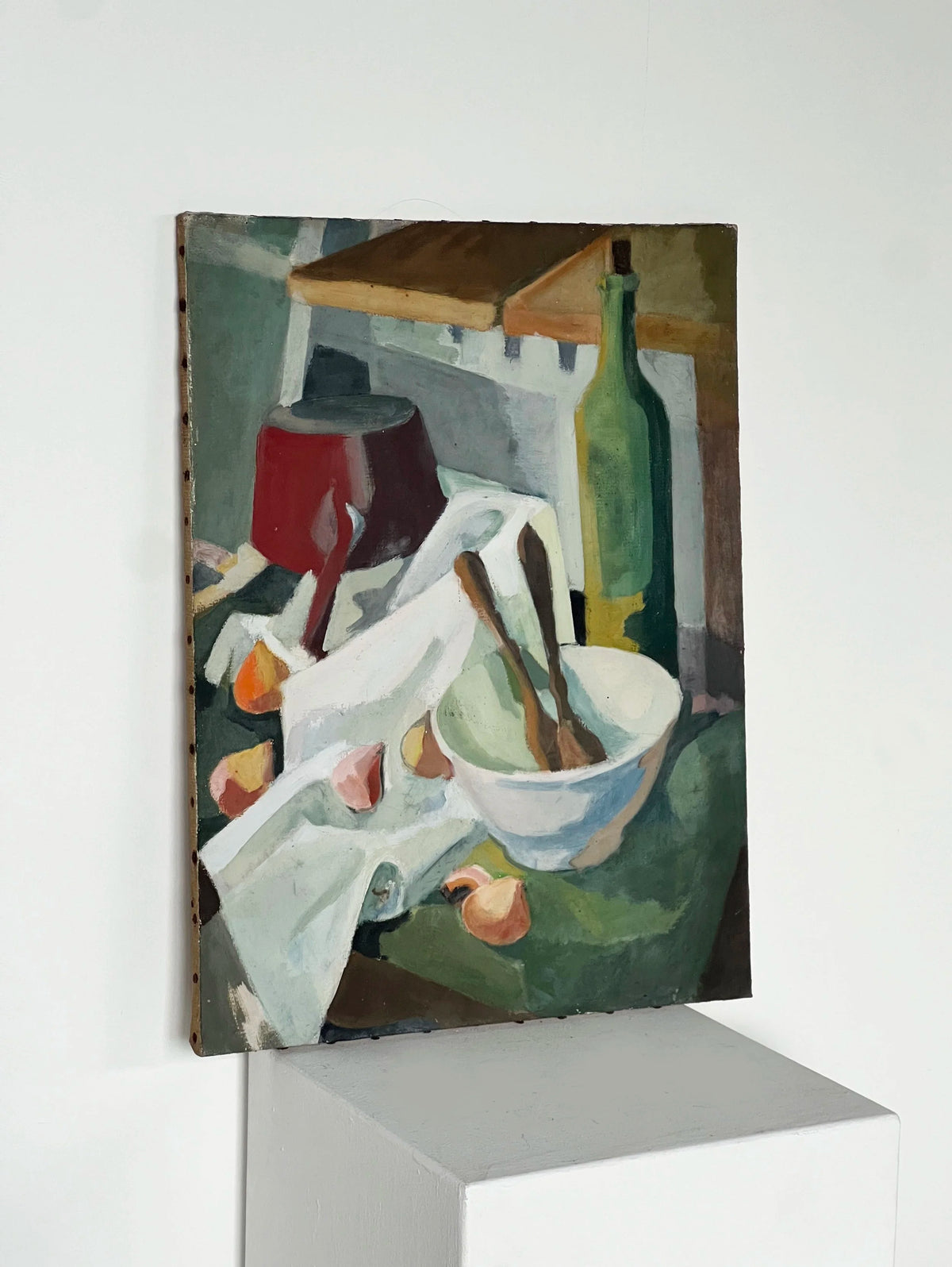 French Still Life, Oil on Canvas — side angle