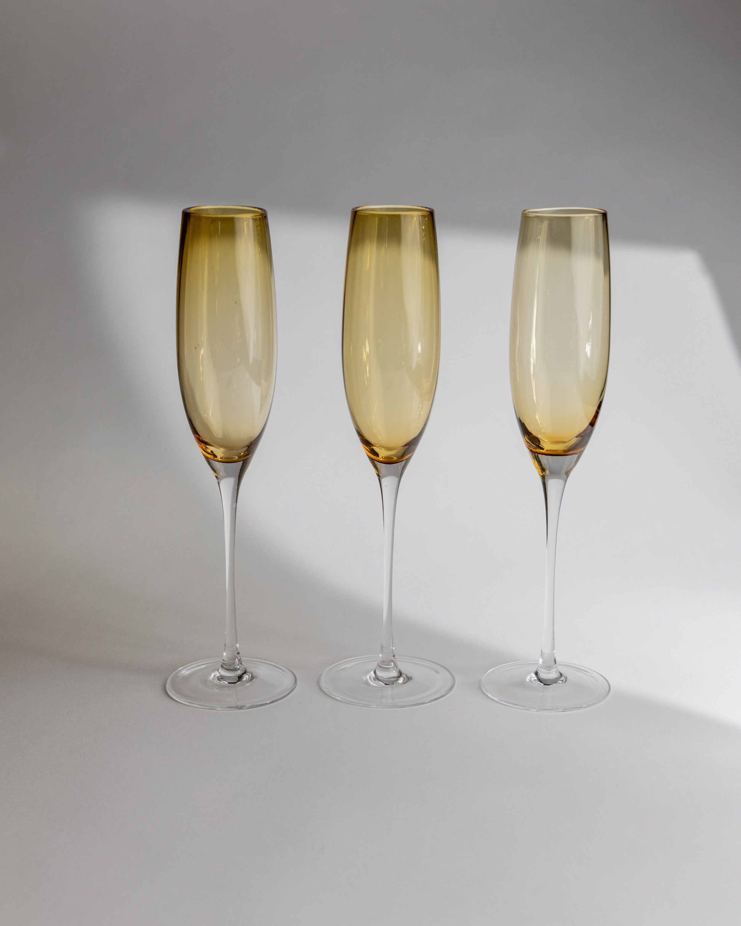 Verres à champagne en verre de Murano, ensemble de 6, MCM Italie années 1960