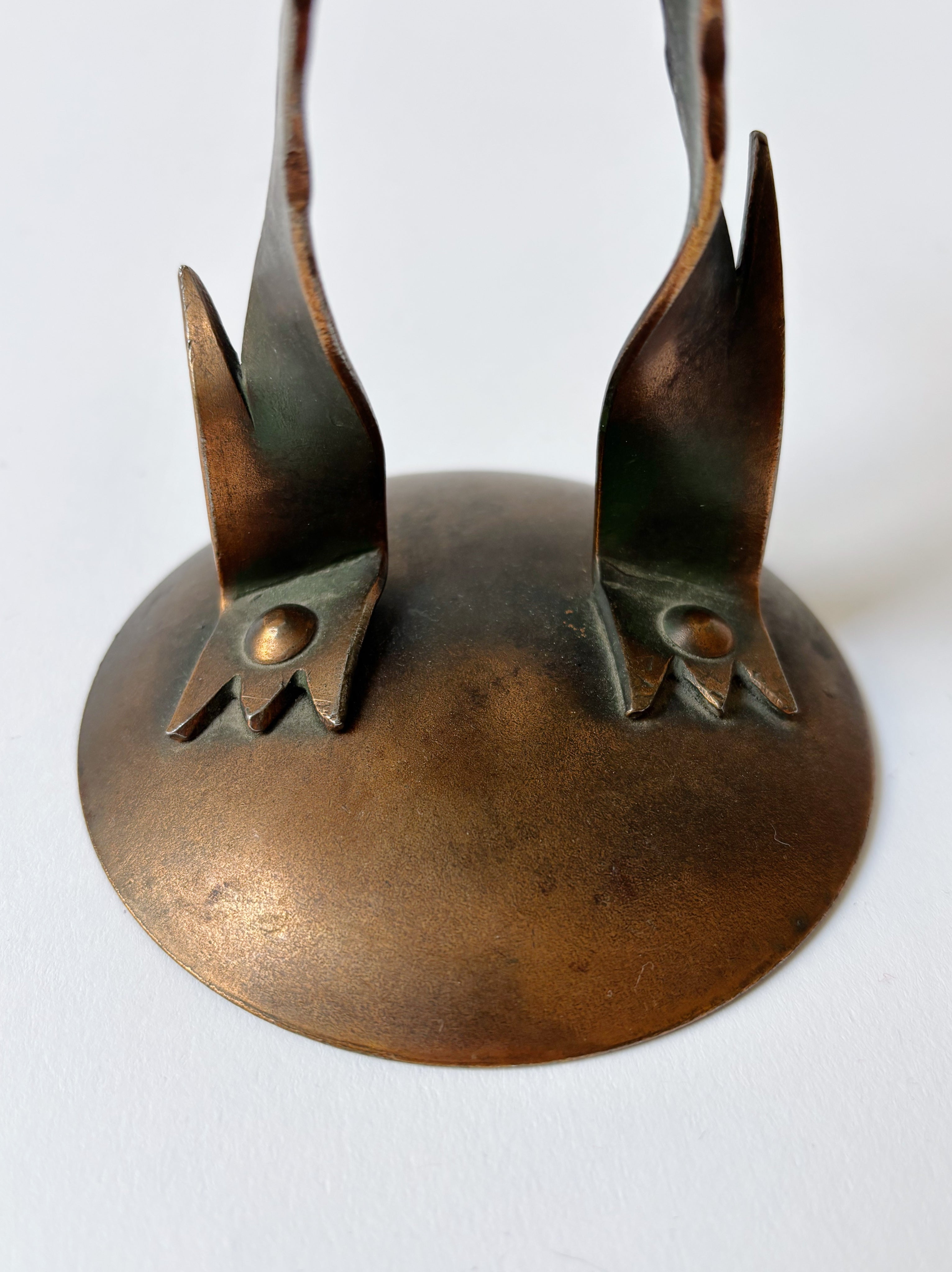 Aspid Folk Art Candlestick, c. 1970's Poland — lifestyle setting