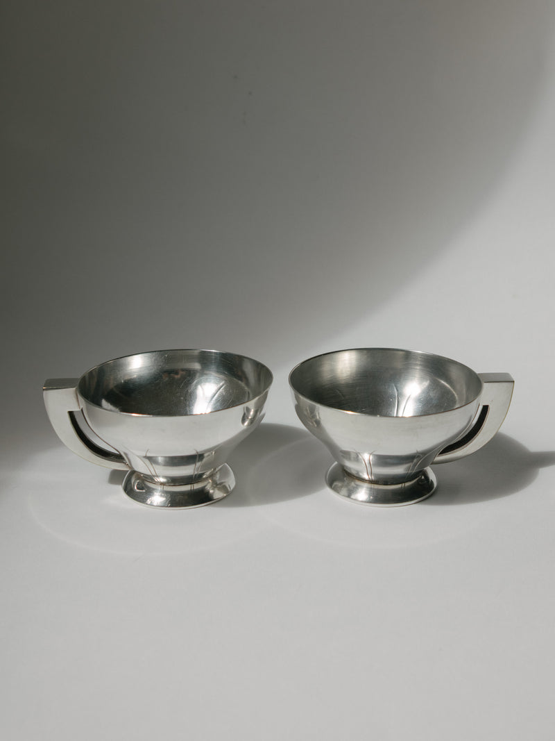 Art Deco Silver-Plated Cups, CGF, France, c. 1930s by Trove Paris | The Oblist