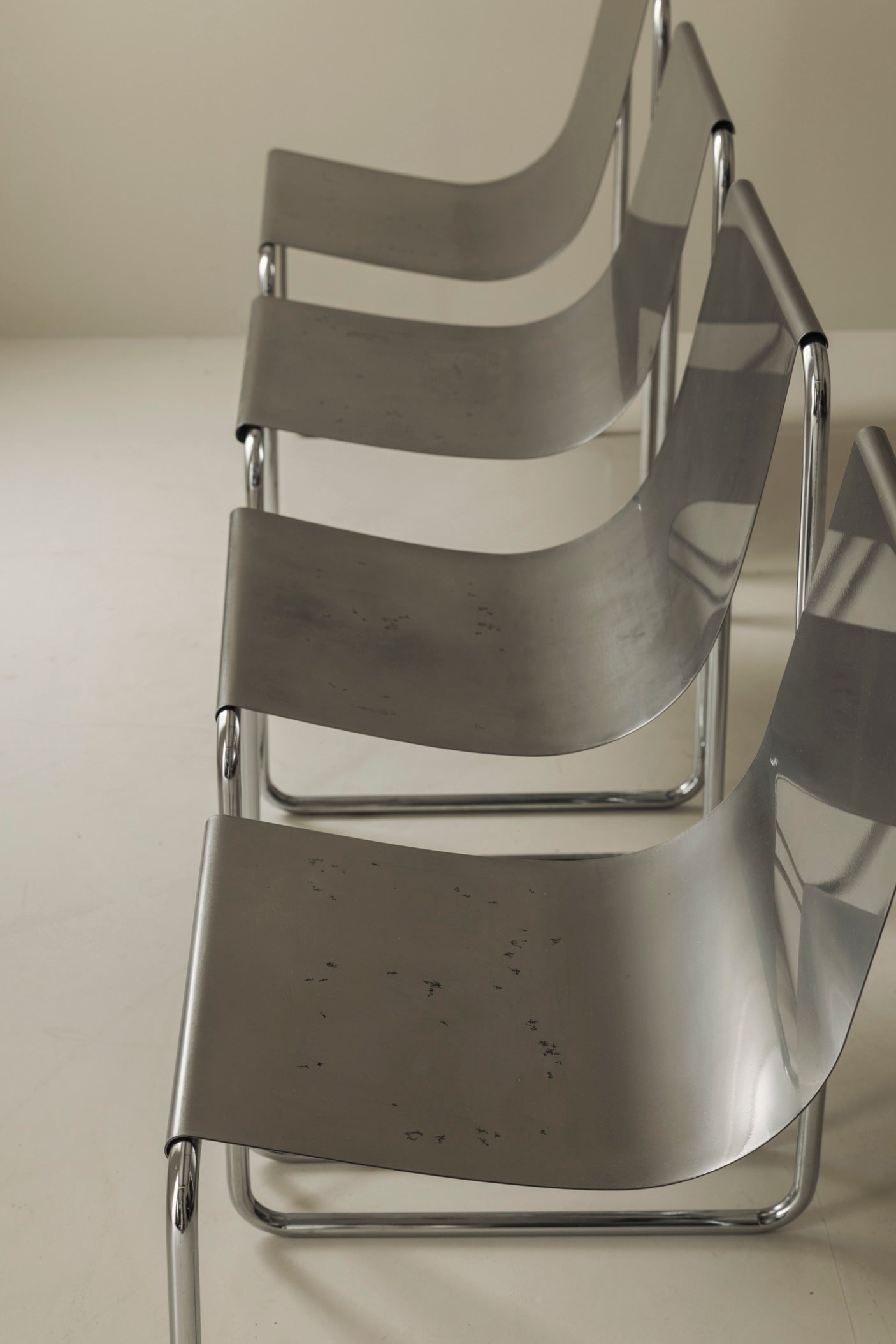 Very rare set of four dining chairs by Patrick Gingembre, France 1960s — additional view