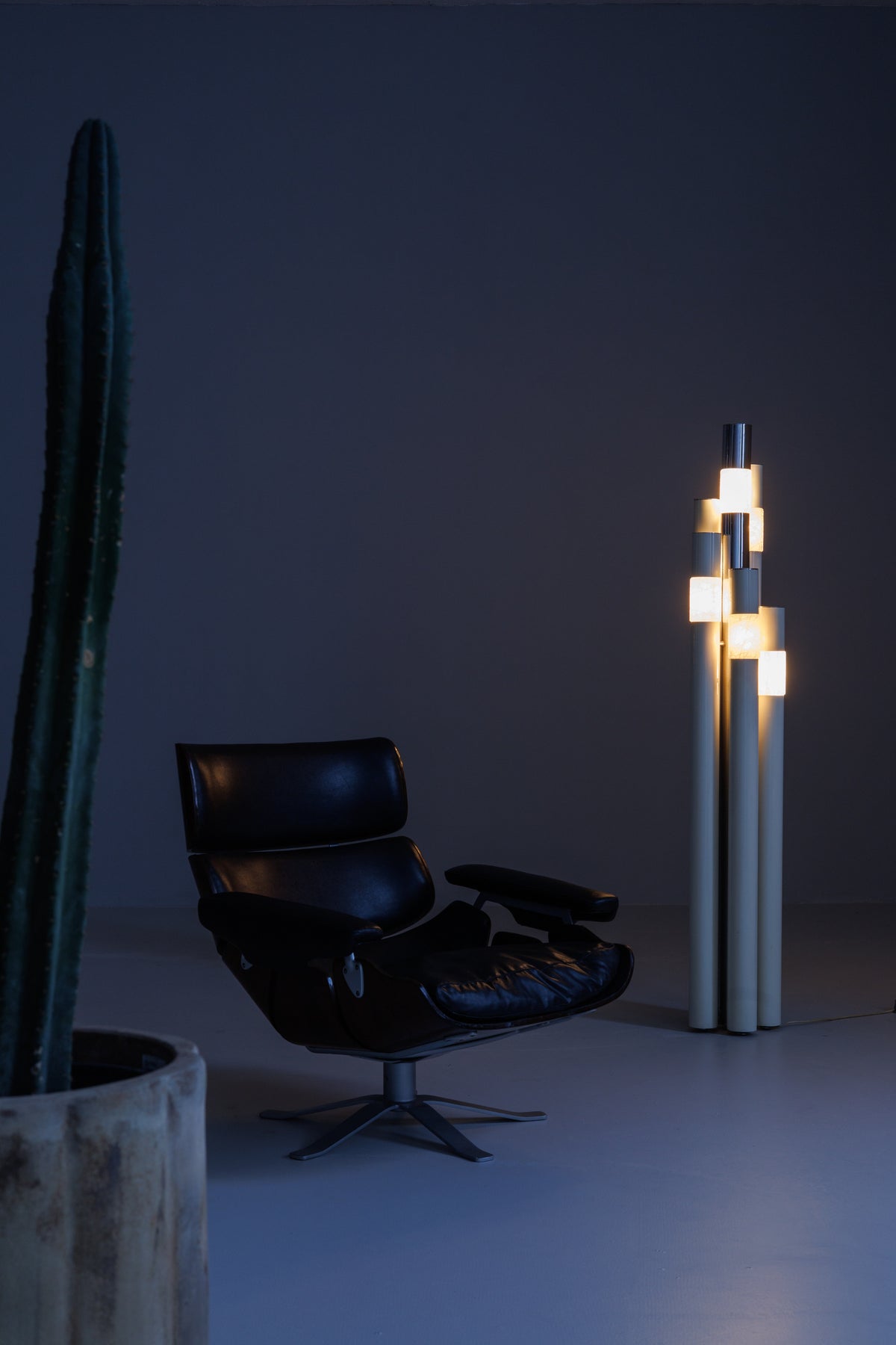 Sculptural Floor Lamp by Angelo Brotto for Esperia — side angle