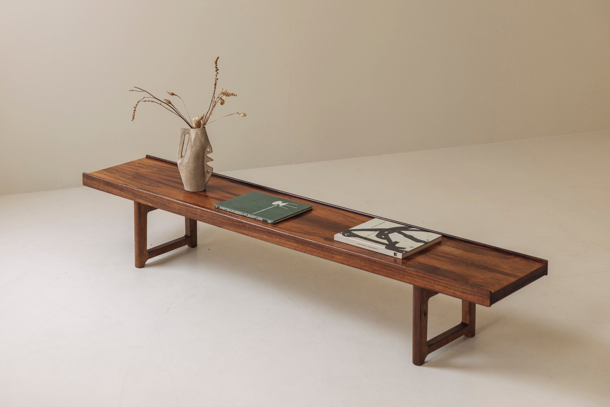 Long Krobo Bench by Torbjørn Afdal for Bruksbo, Norway 1960s — view 9