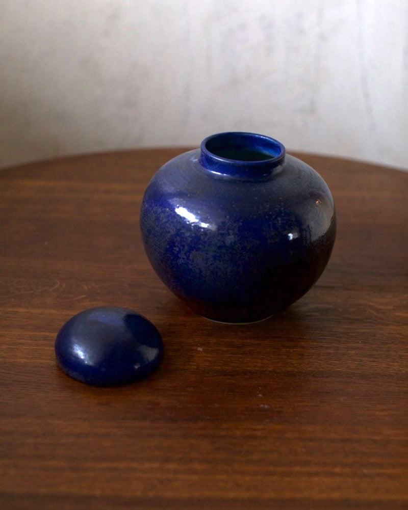 Ceramic Bowl by Out For Lunch | The Oblist — deep blue glaze finish