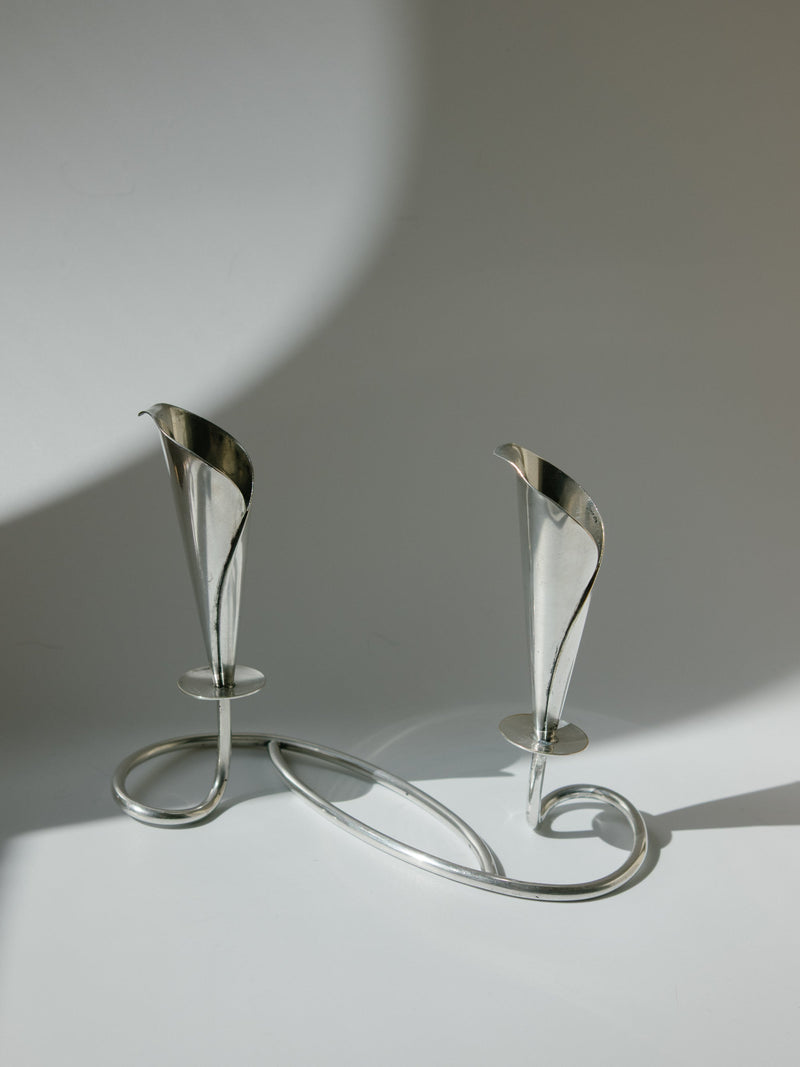Calla Lily Candle Holder - Denmark, c. 1960s — detail view