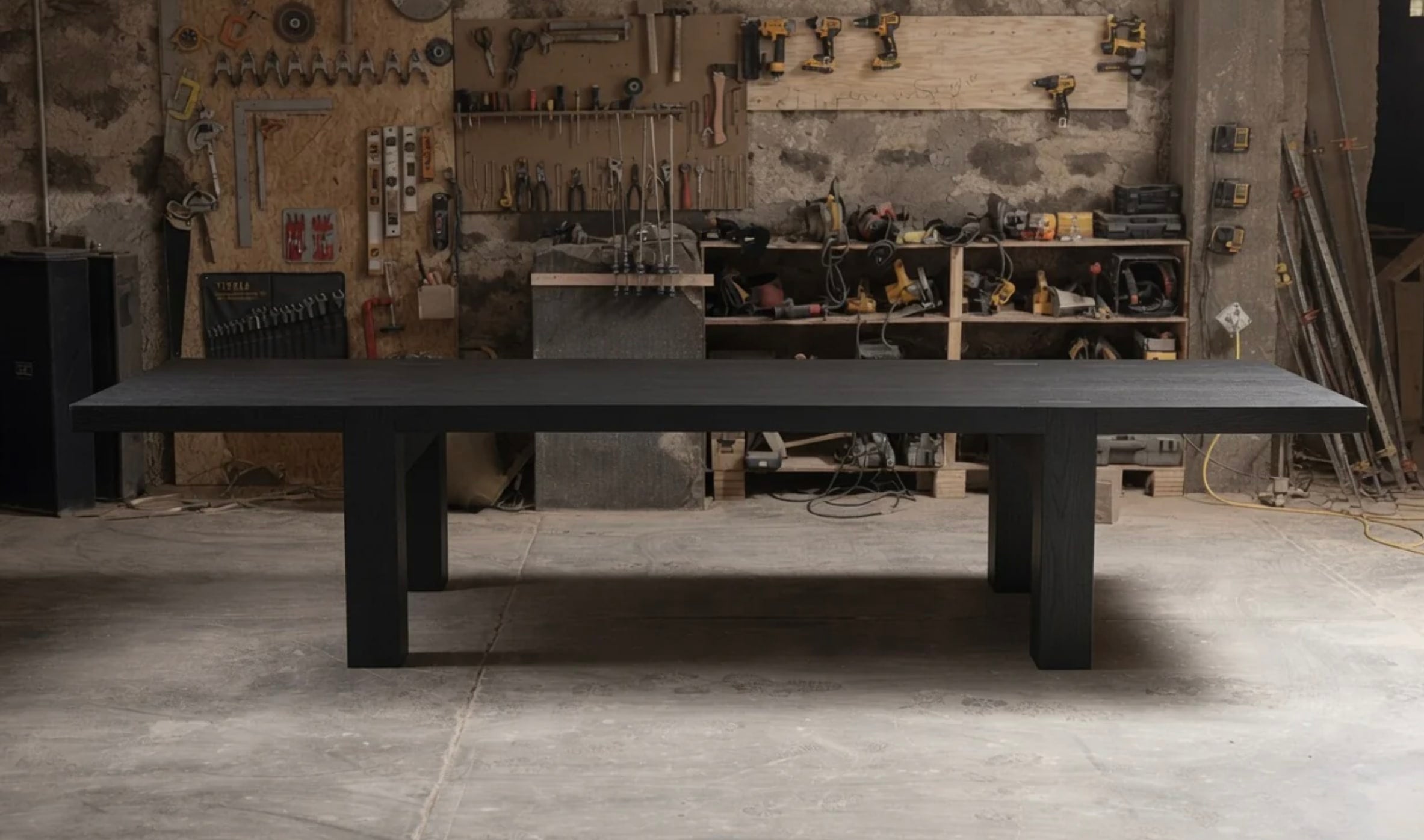 Jose Maria Solid Oak Dining Table  — detail view
