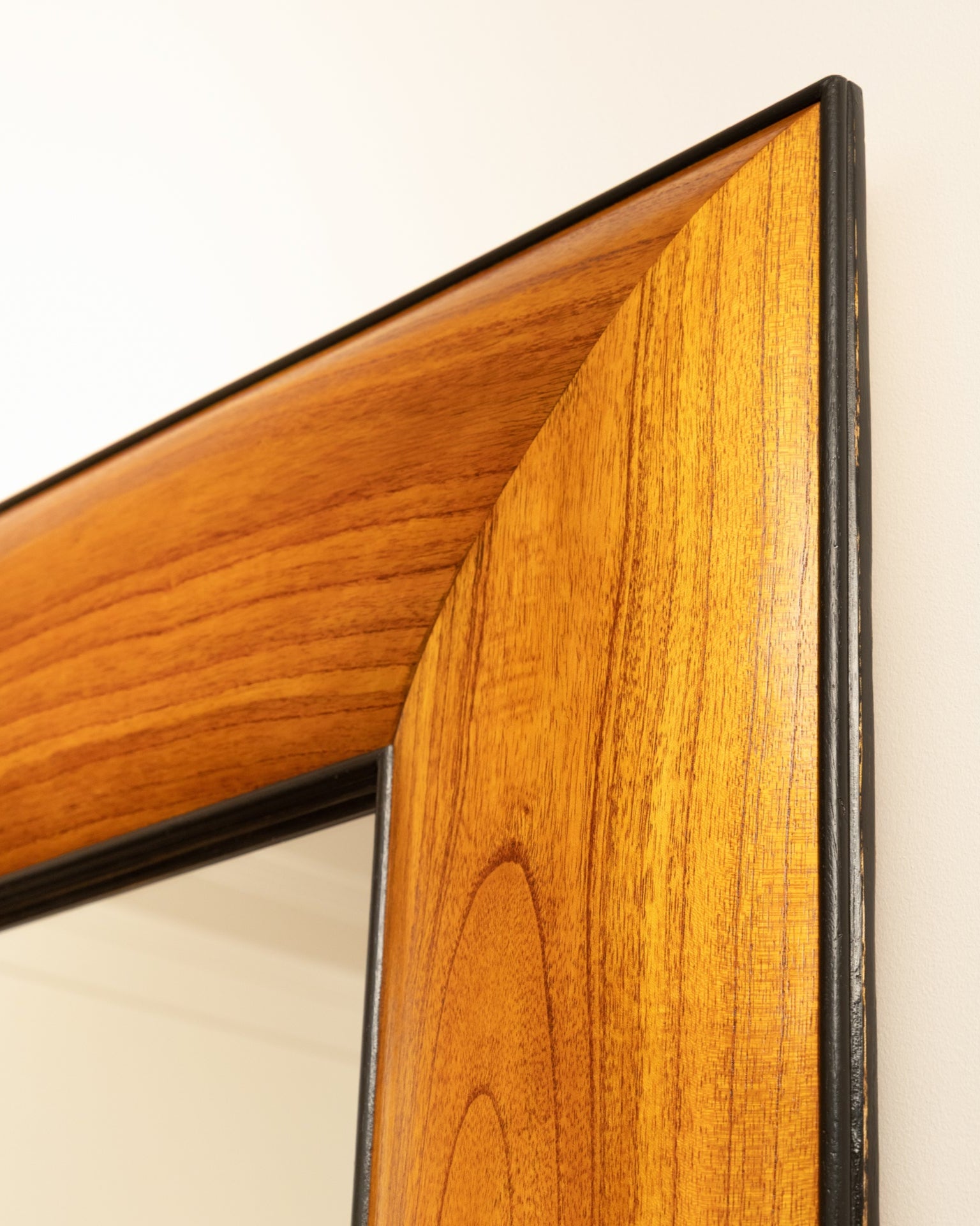 Mirrors Wooden Italian Mirror - Italy 1950s | The Oblist