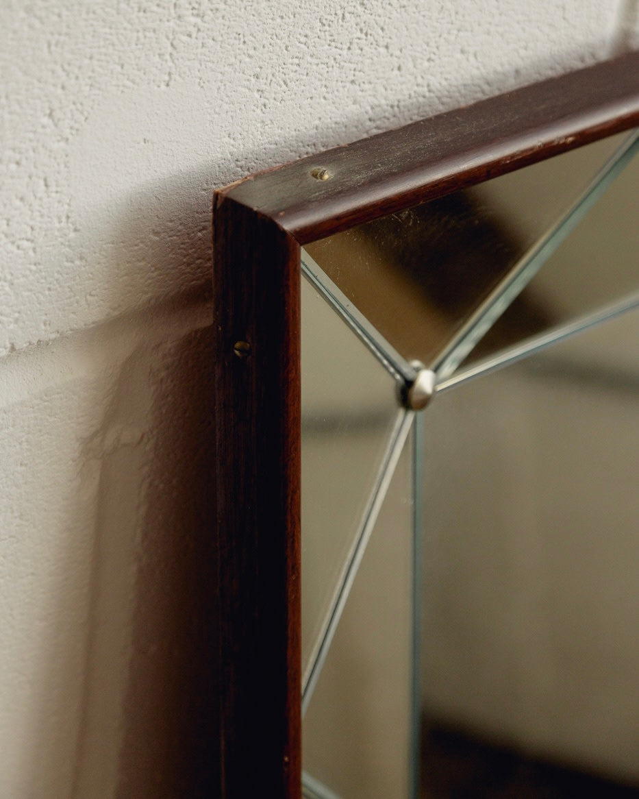 Miroir Suédois Longueur Complète de Style Milieu du Siècle