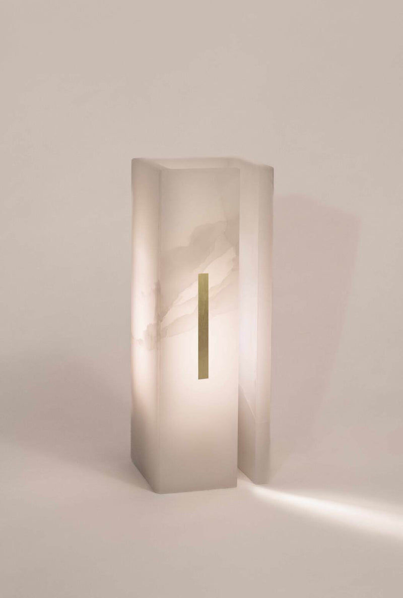 03C PURE WHITE ONIX Collectible Lighting by Marie Jeunet | The Oblist — onyx stone, modern design