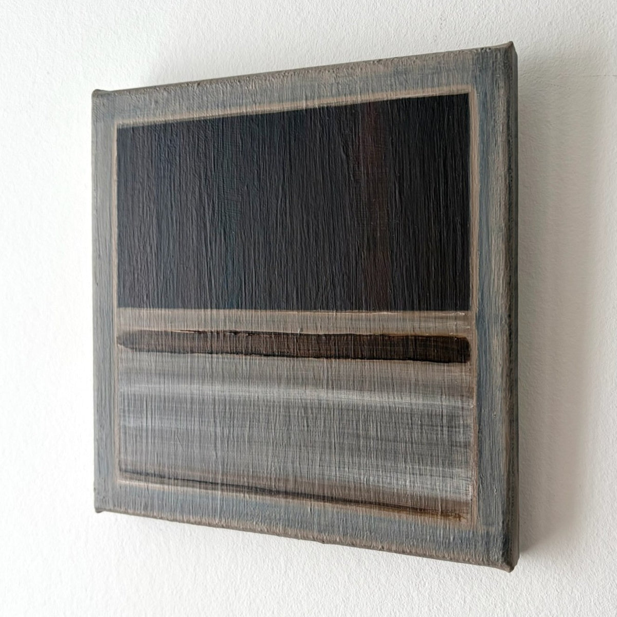 "Echoes of Wood - Between the Lines II" Painting — detail view