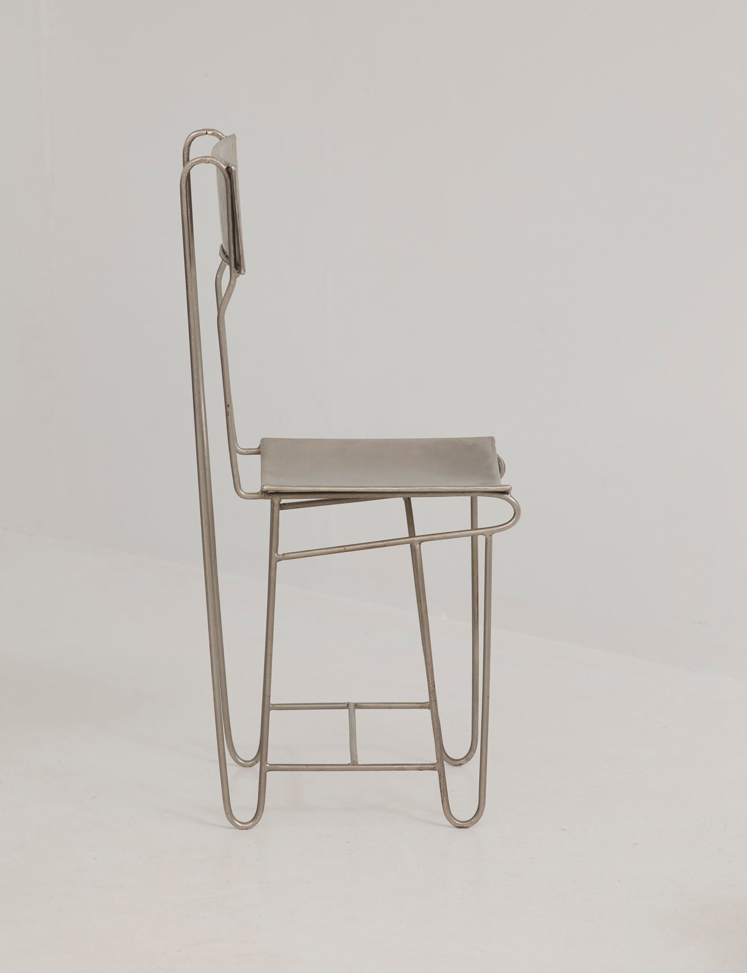 Set of 4 Metal Artist Dining Chairs from France Circa 1960-70