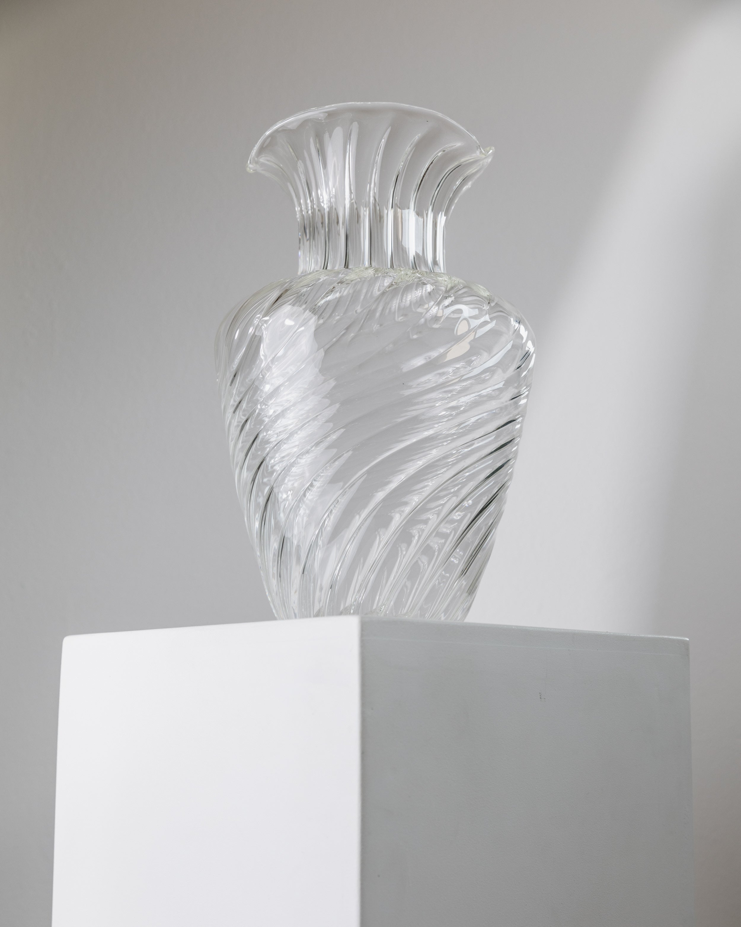 Grand Vase en Verre par Soffiera Parise, Italie, années 1970