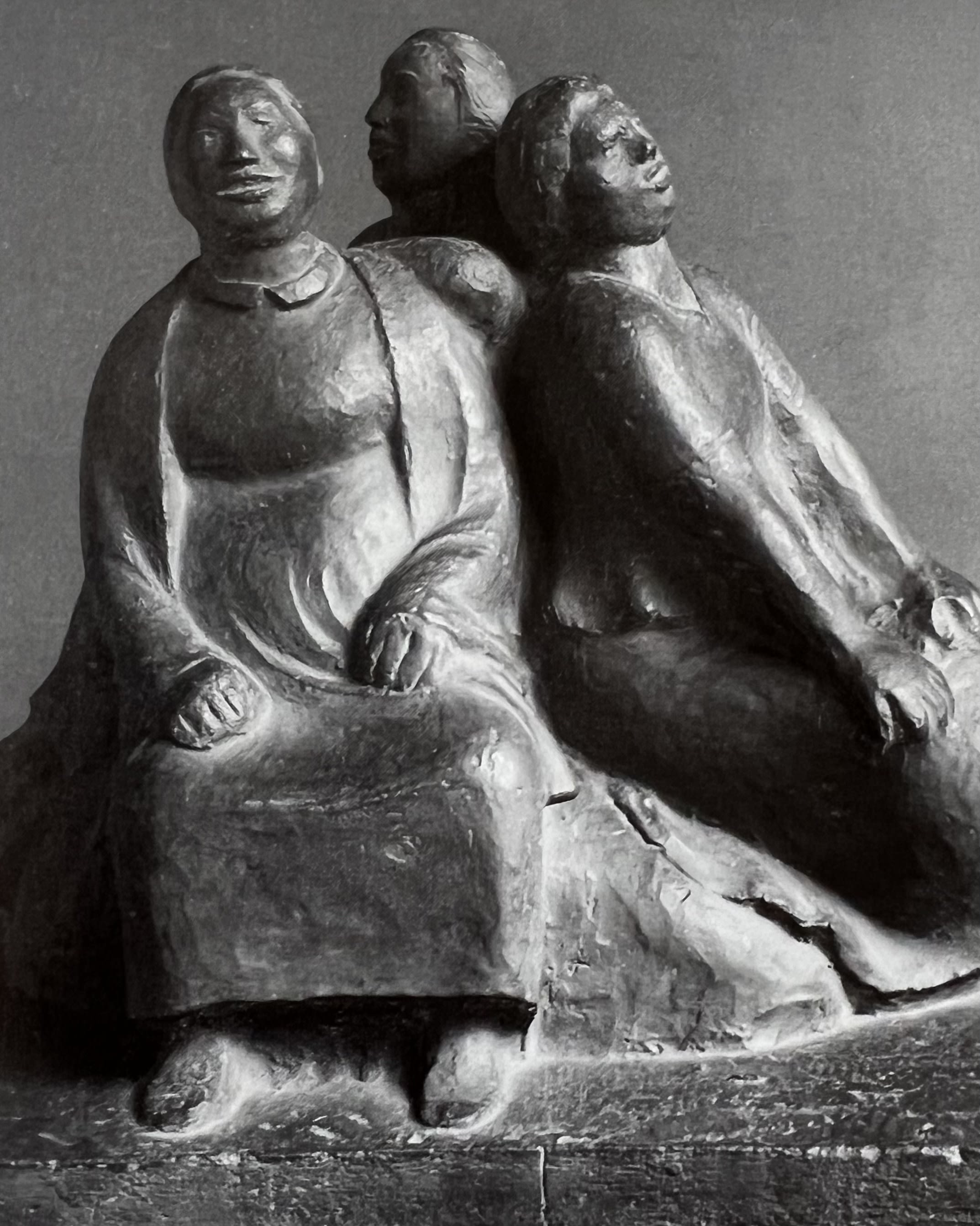 Ernst Barlach - Sculpture, Vintage Art Book, 1985 — lifestyle setting