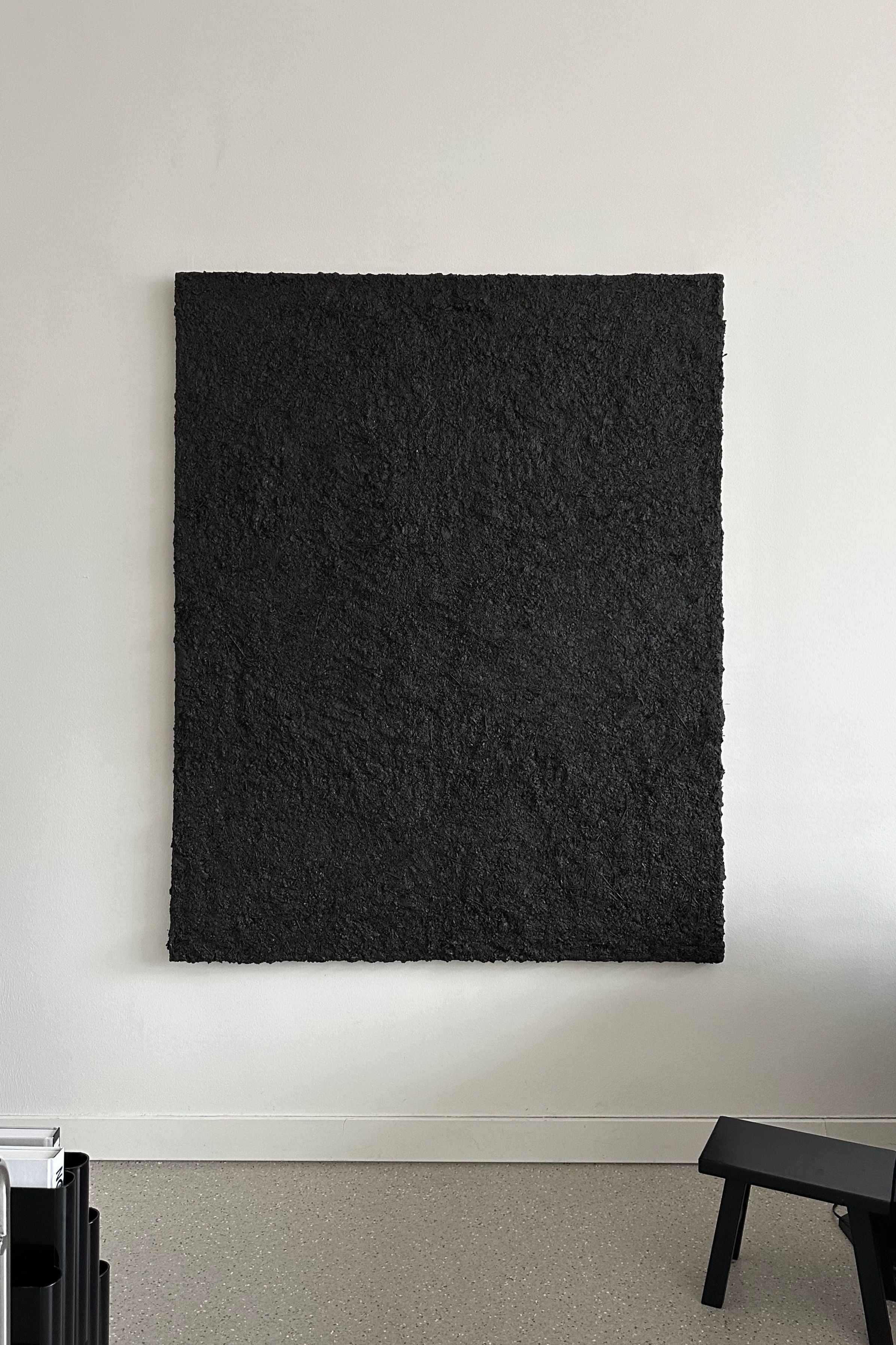 ARCHE 06' sculptural wall art by CARRARA Studio | The Oblist — textured black material