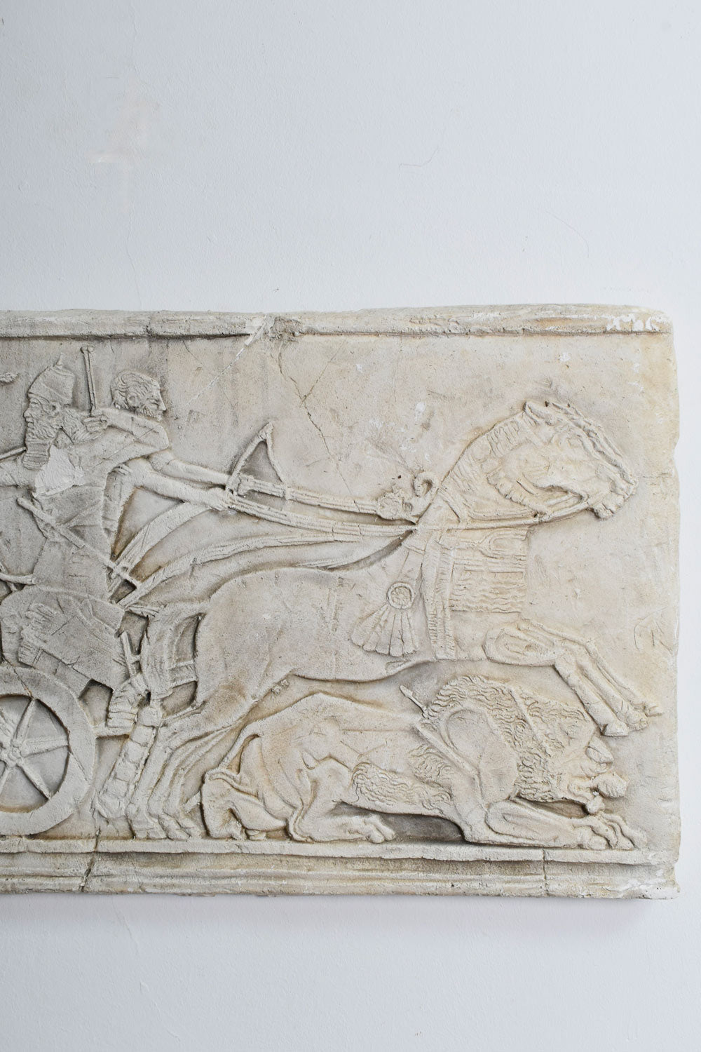 Antiquity Cast Wall Plaster Low Relief, 1960s — lifestyle setting