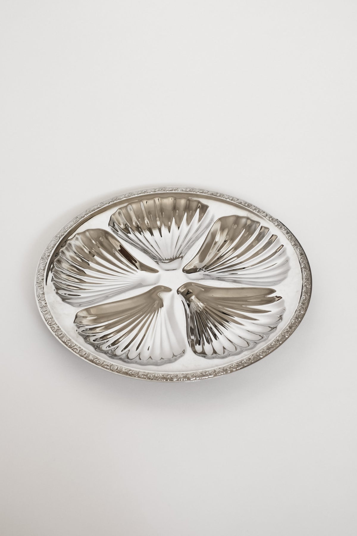 Large Vintage WMF Shell Serving Dish — in context