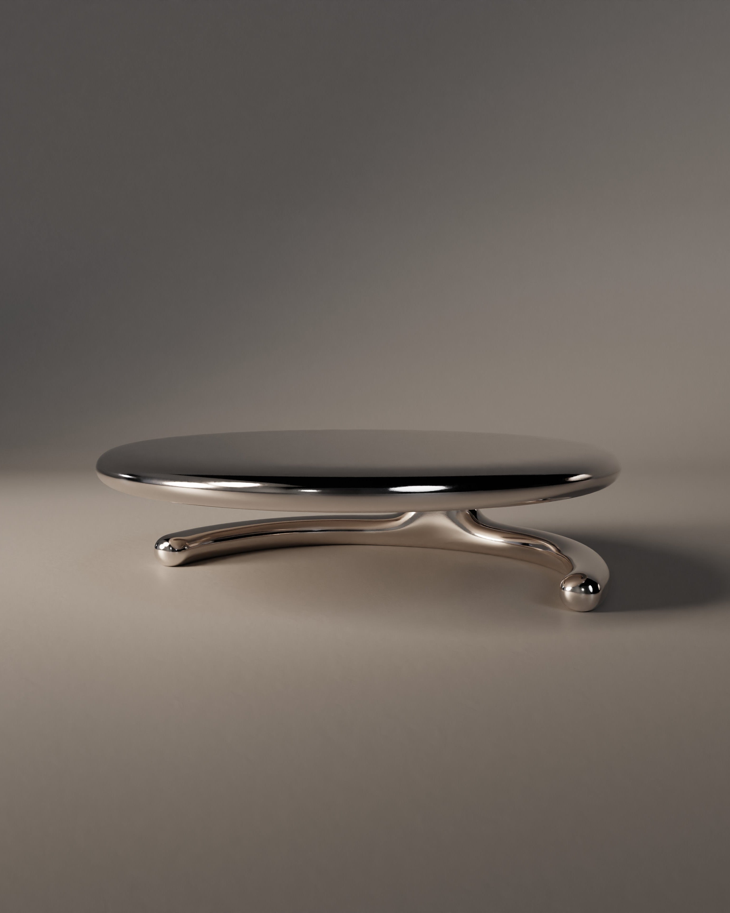 “SOMNIA” Low Table | Aluminum