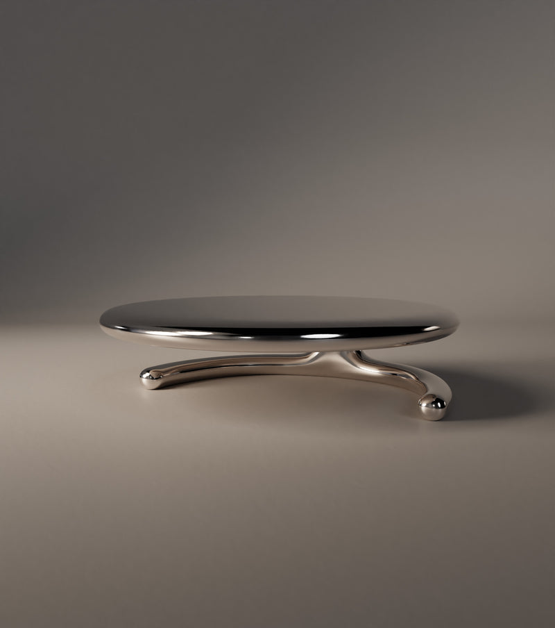 “Somnia” Low Table | Aluminum — detail view